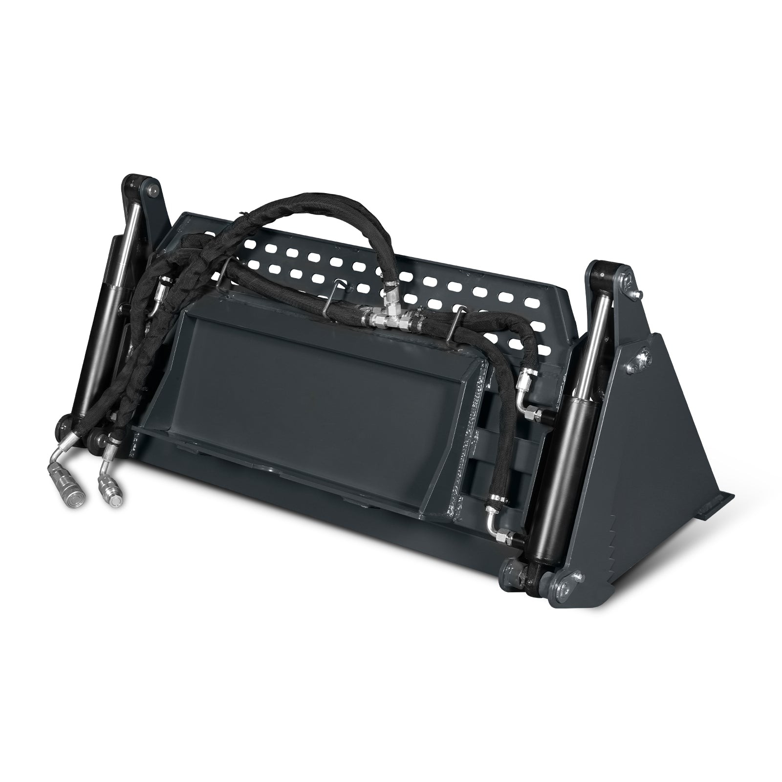 MechMaxx 44» 4-In-1 Combo Skid Steer Bucket Attachment With Quick Attach, BT44