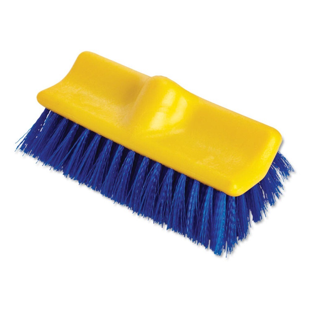 Rubbermaid Commercial 6337BLU 10 in. Bi-Level Deck Scrub Brush – BL Bristles New