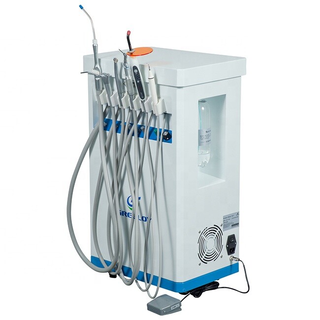 Greeloy GU-P209 Dental Mobile Cart Unit w/ Air Compressor Curing Light Scaler 4H