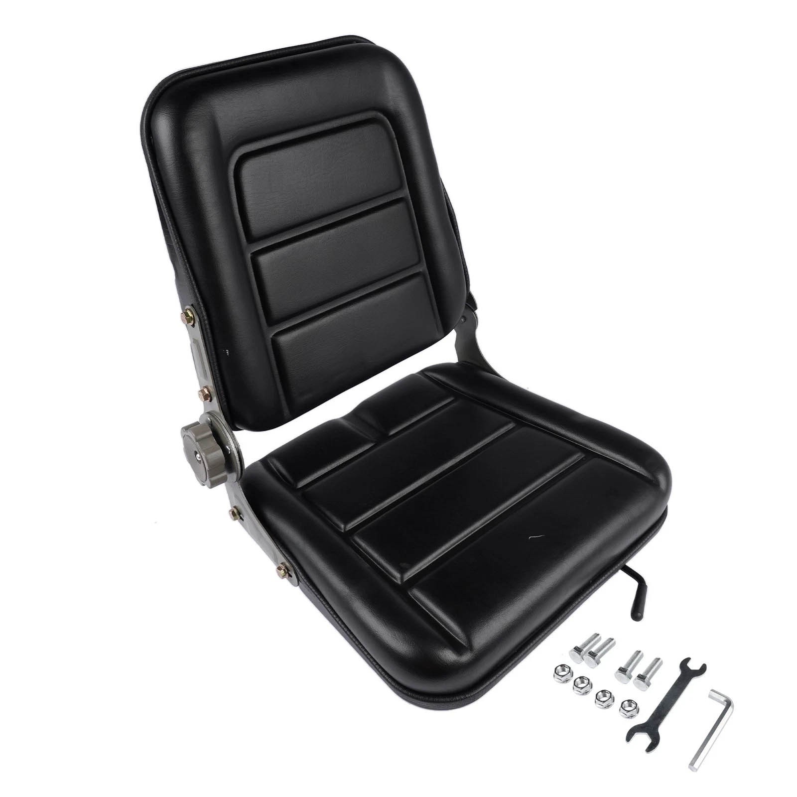 Adjustable Backrest Lawn Mower Tractor Seat Forklift Excavator Seat Universal