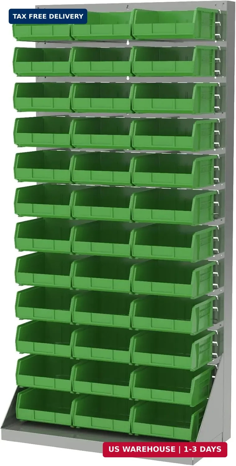 Stackable Black Storage Bins – 6-Pack for Garage & Pantry Organization
