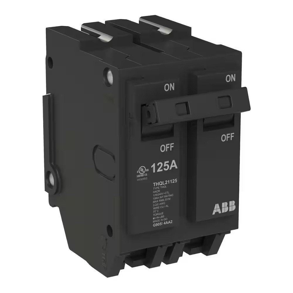 ABB 125 Amp 1 in. Double-Pole Circuit Breaker (THQL21125PA)