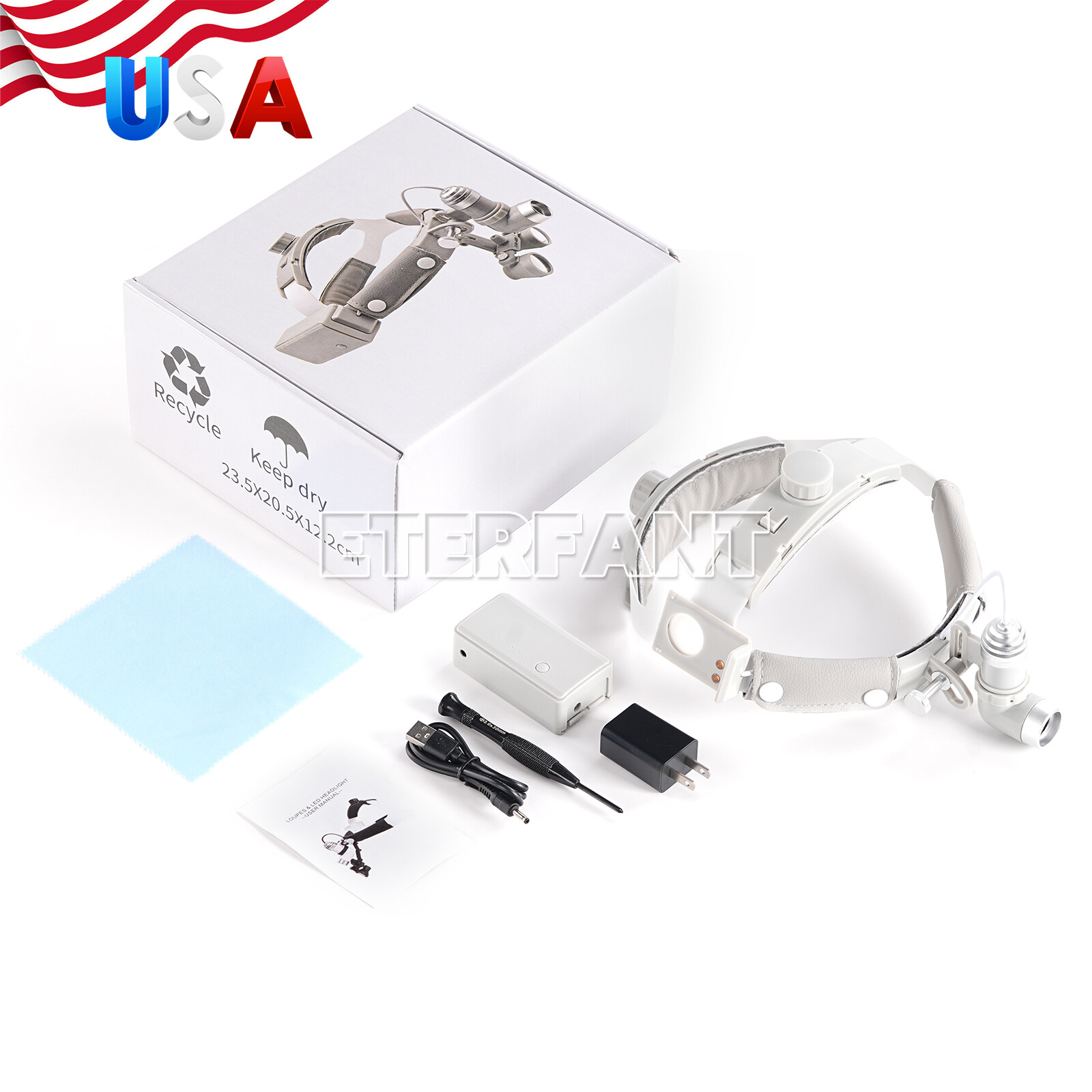 Dental 10W LED Medical Headband Head Light Good Light Spot ENT Specific Headlamp