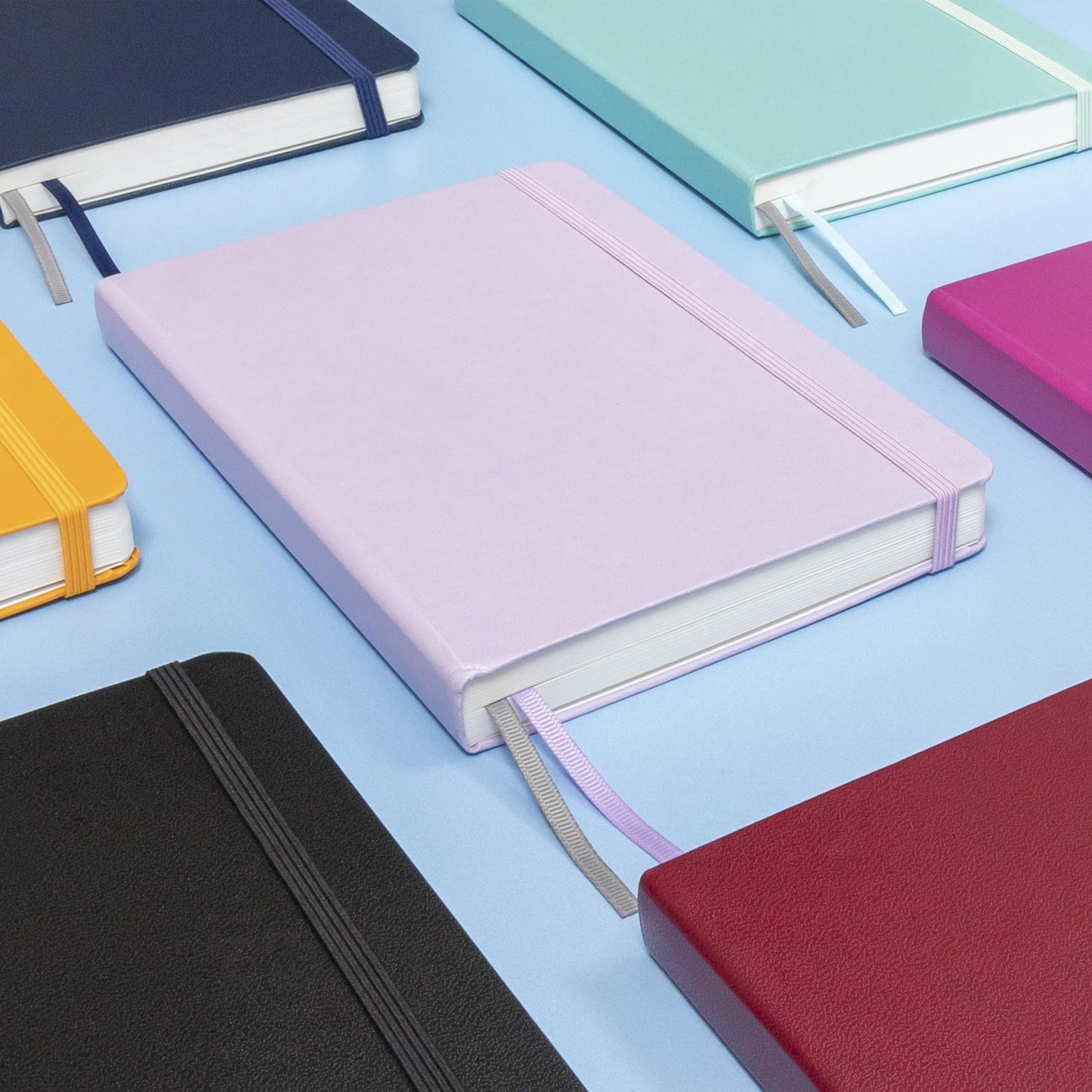 PAPERAGE Lined Journal Notebook (Raspberry) 252 Pages Medium 5.6 in x 8 in 100