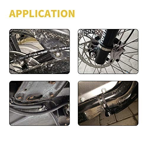 60pcs Stainless Steel Wire Clamps Assortment Kit 7 Sizes 1/4 to 1 Inch Rubber