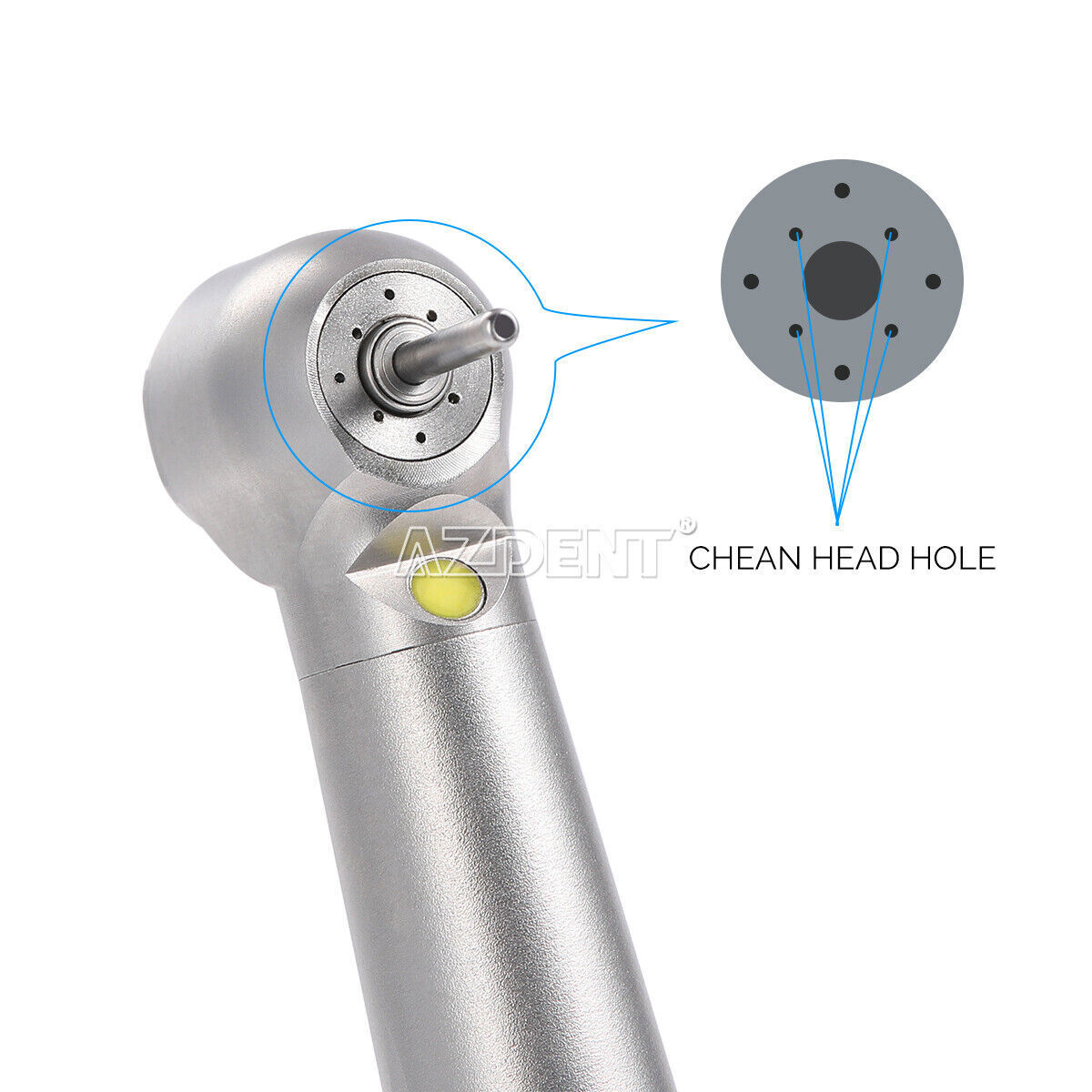 Dental LED E-generator High Speed Optic Handpiece with Quick Coupler 4Holes