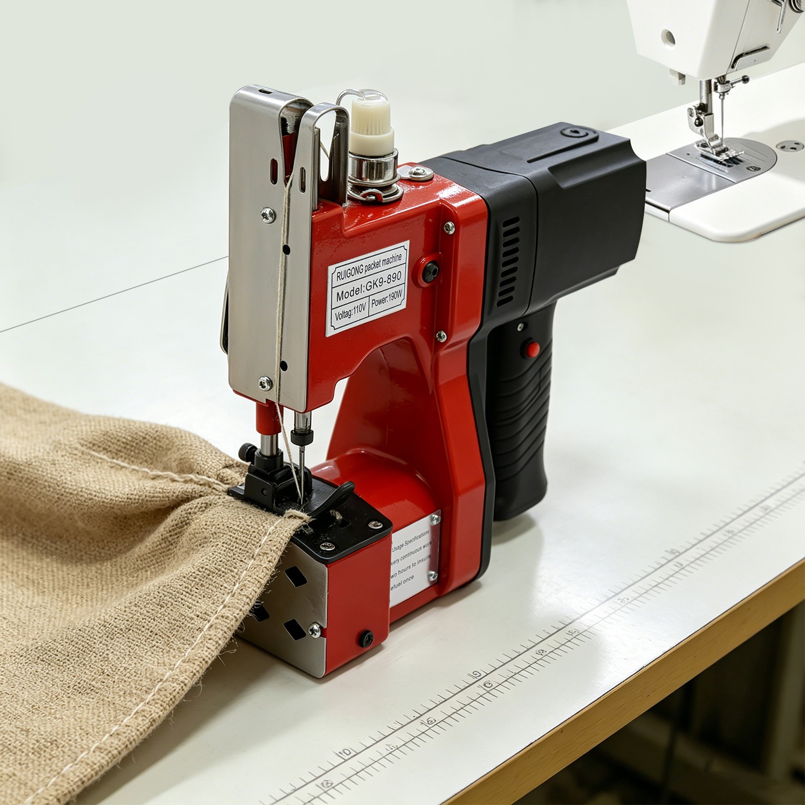 Leather & Canvas Sewing Machine 2 Secant Modes Automatic Sewing 15000 rpm