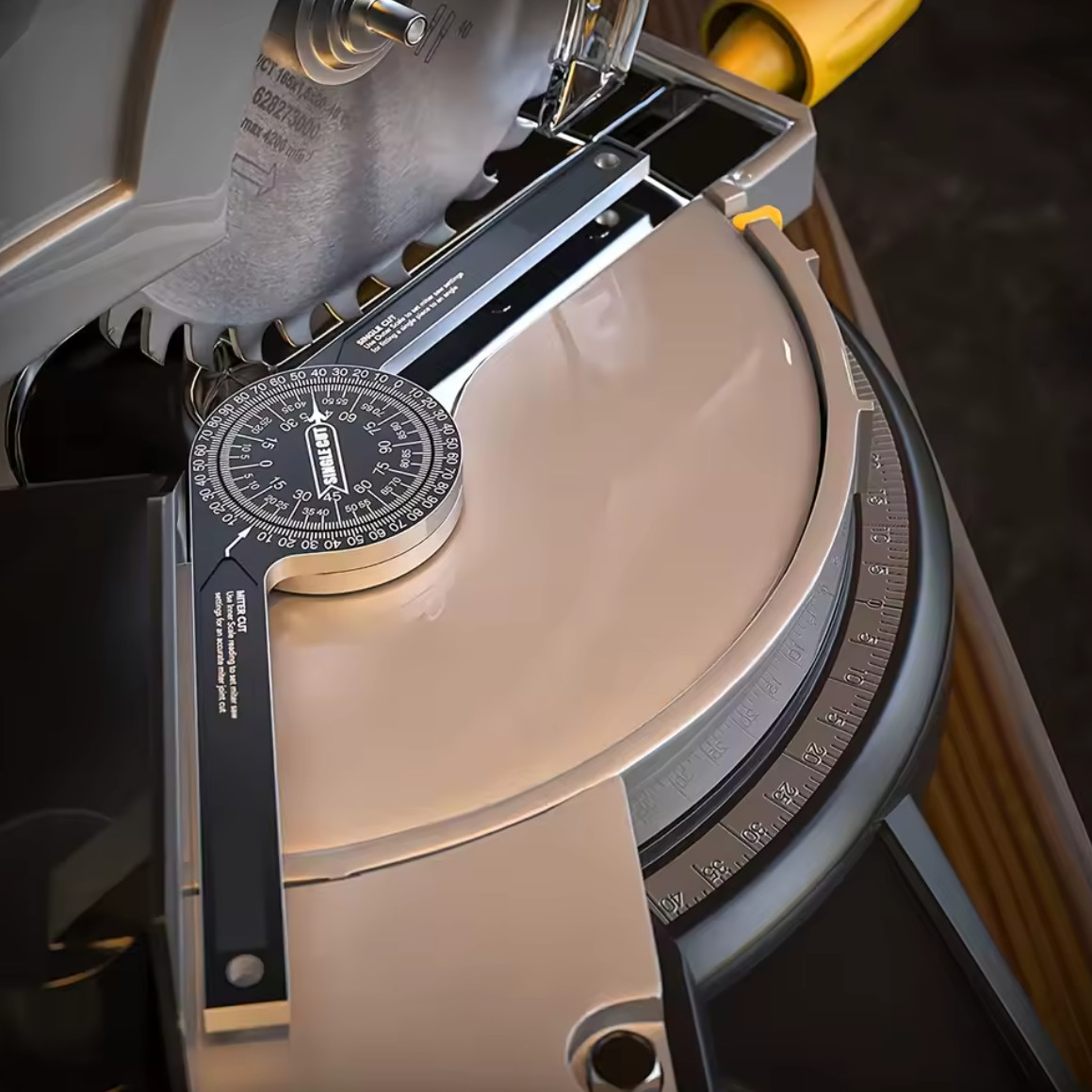 Aluminum Miter Saw Protractor | 7-Inch Rust Proof Angle Finder Featuring