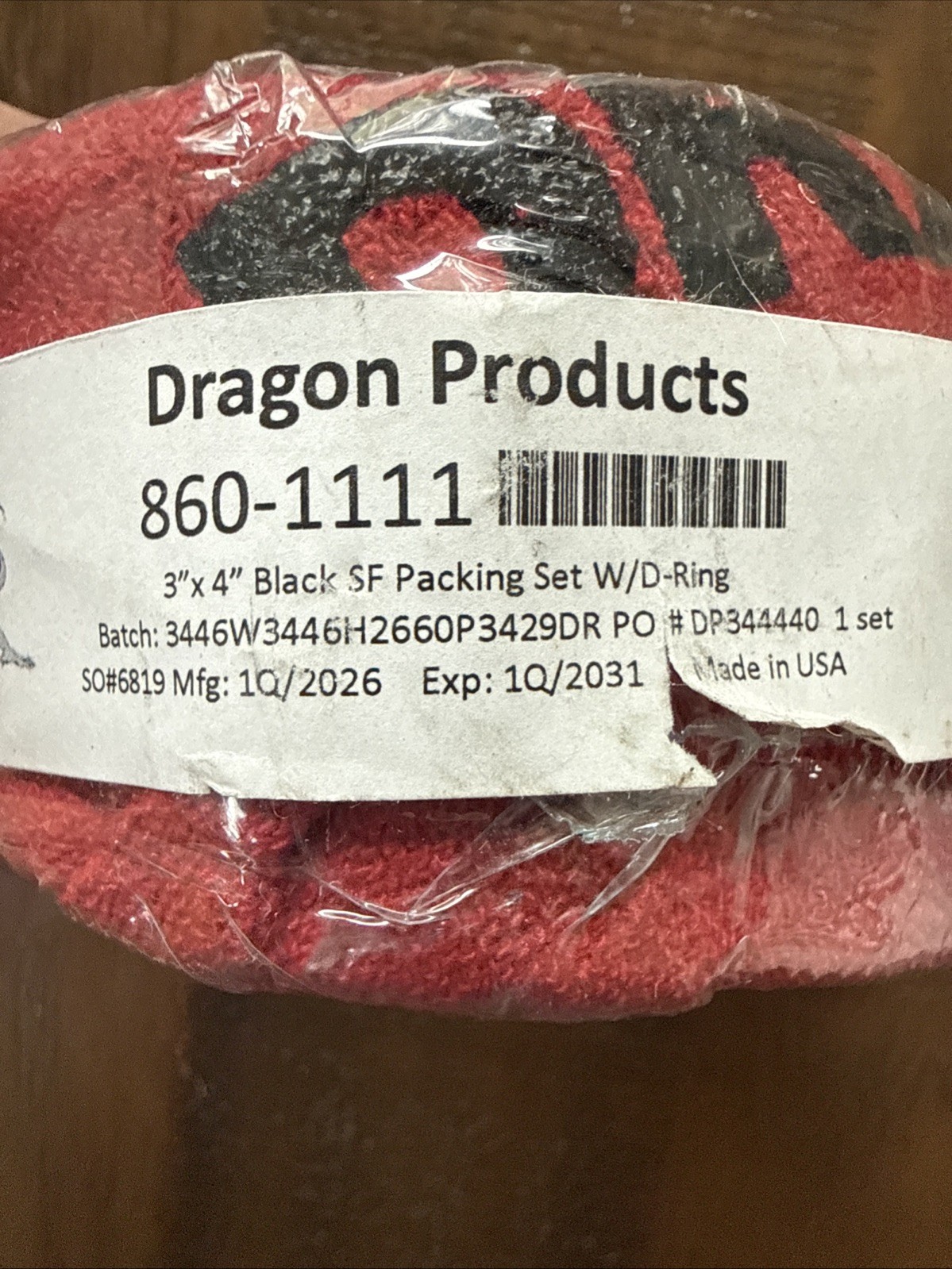 NEW Dragon 860-1111 Packing, Soft, 1067, 600S/1000S, 3.00″
