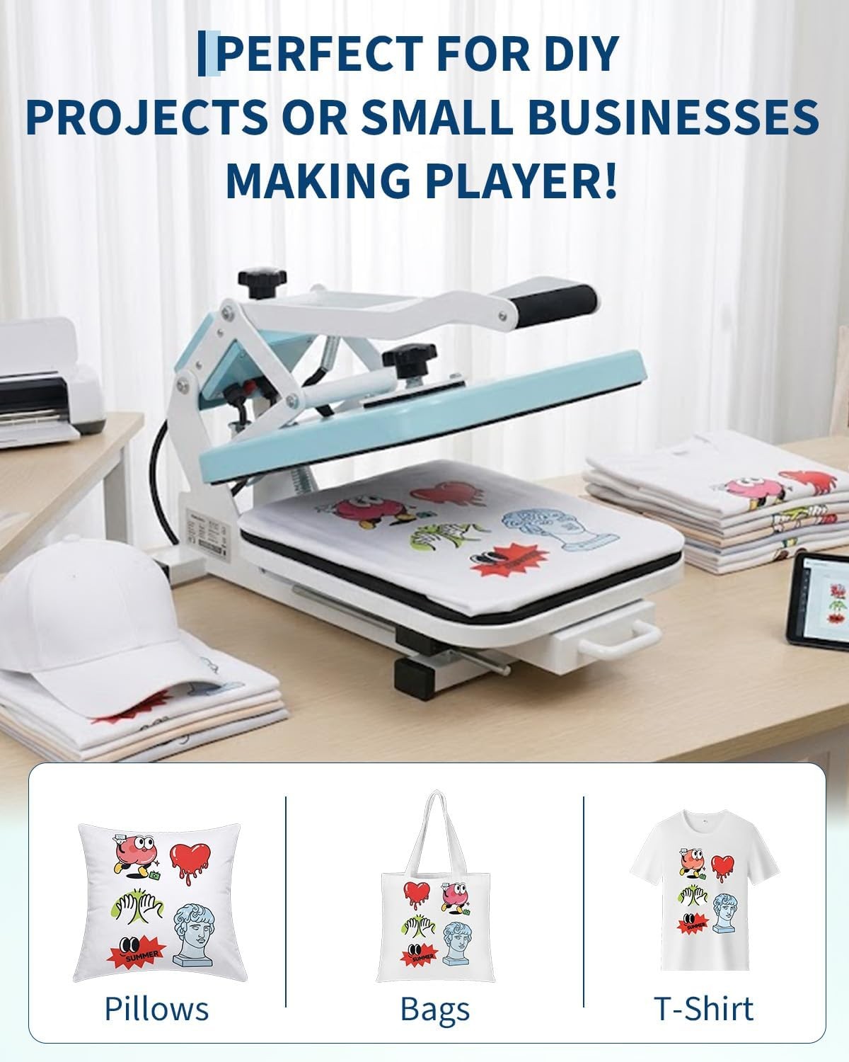 15″X15″ Digital Heat Press Machine T-Shirt Sublimation Printer Transfer Pressing