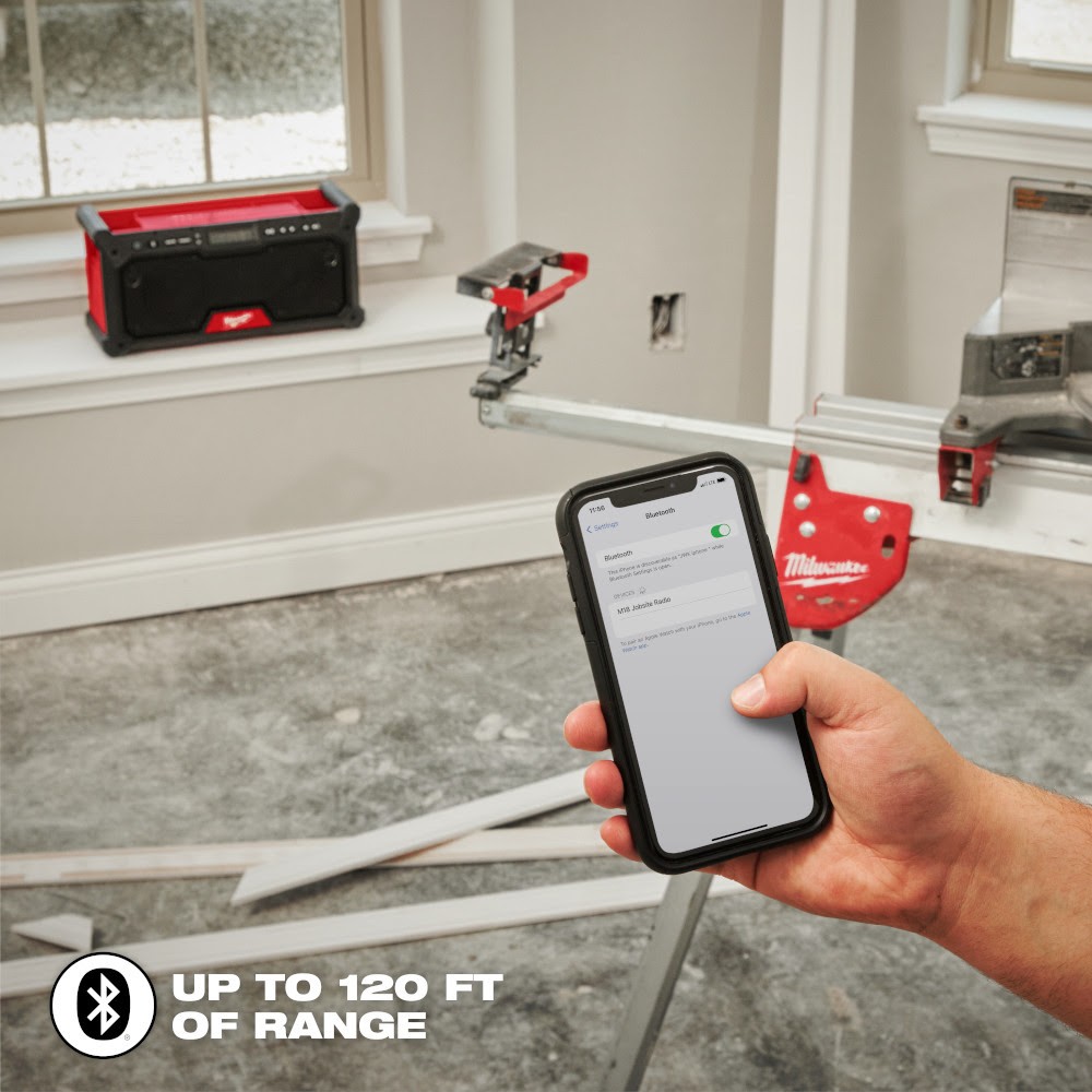 Milwaukee 2952-20 M18 18V Cordless Bluetooth Jobsite Radio (Radio Only)