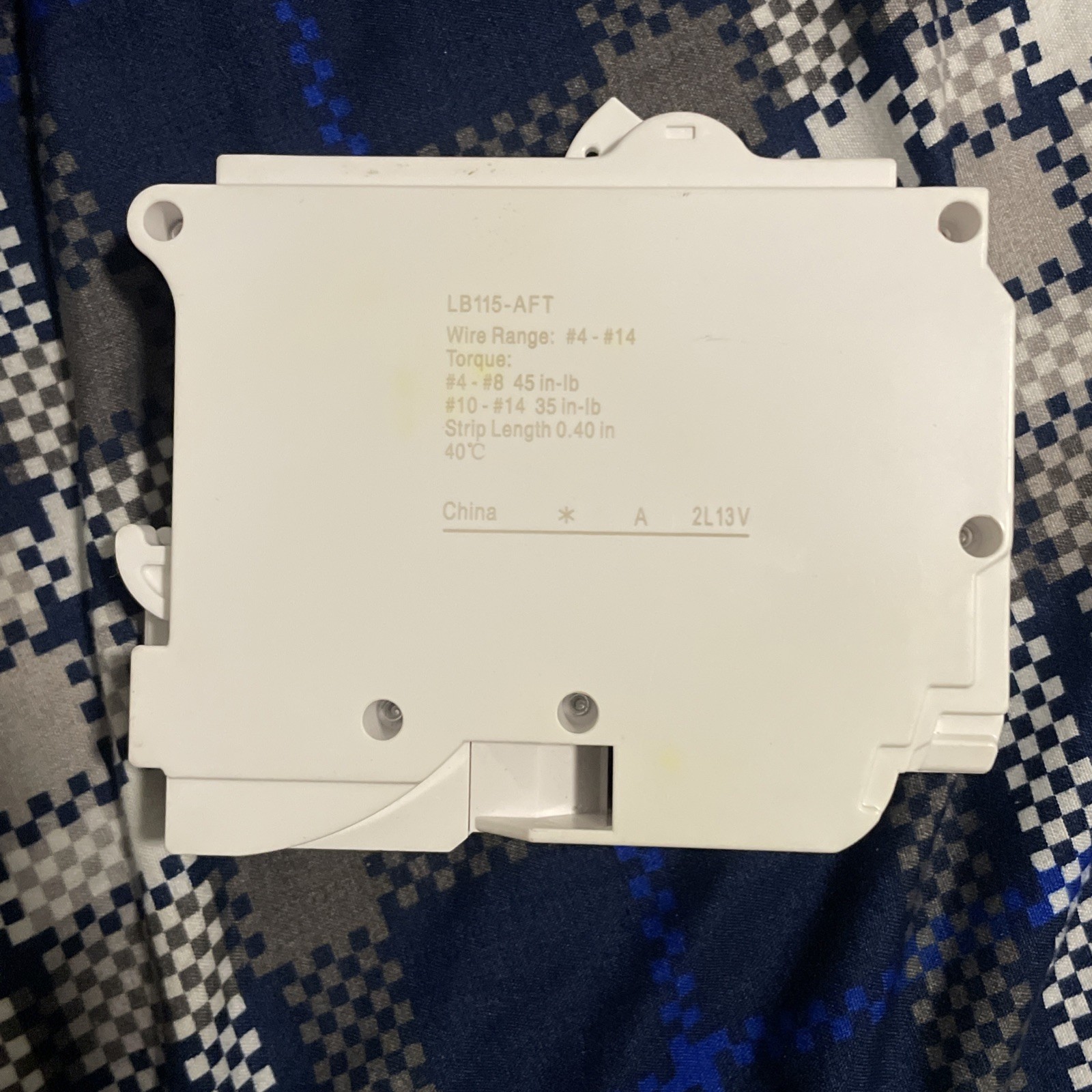 Leviton LB115-AFT 15A 1-Pole 120V AFCI Circuit Breaker Arc-Fault