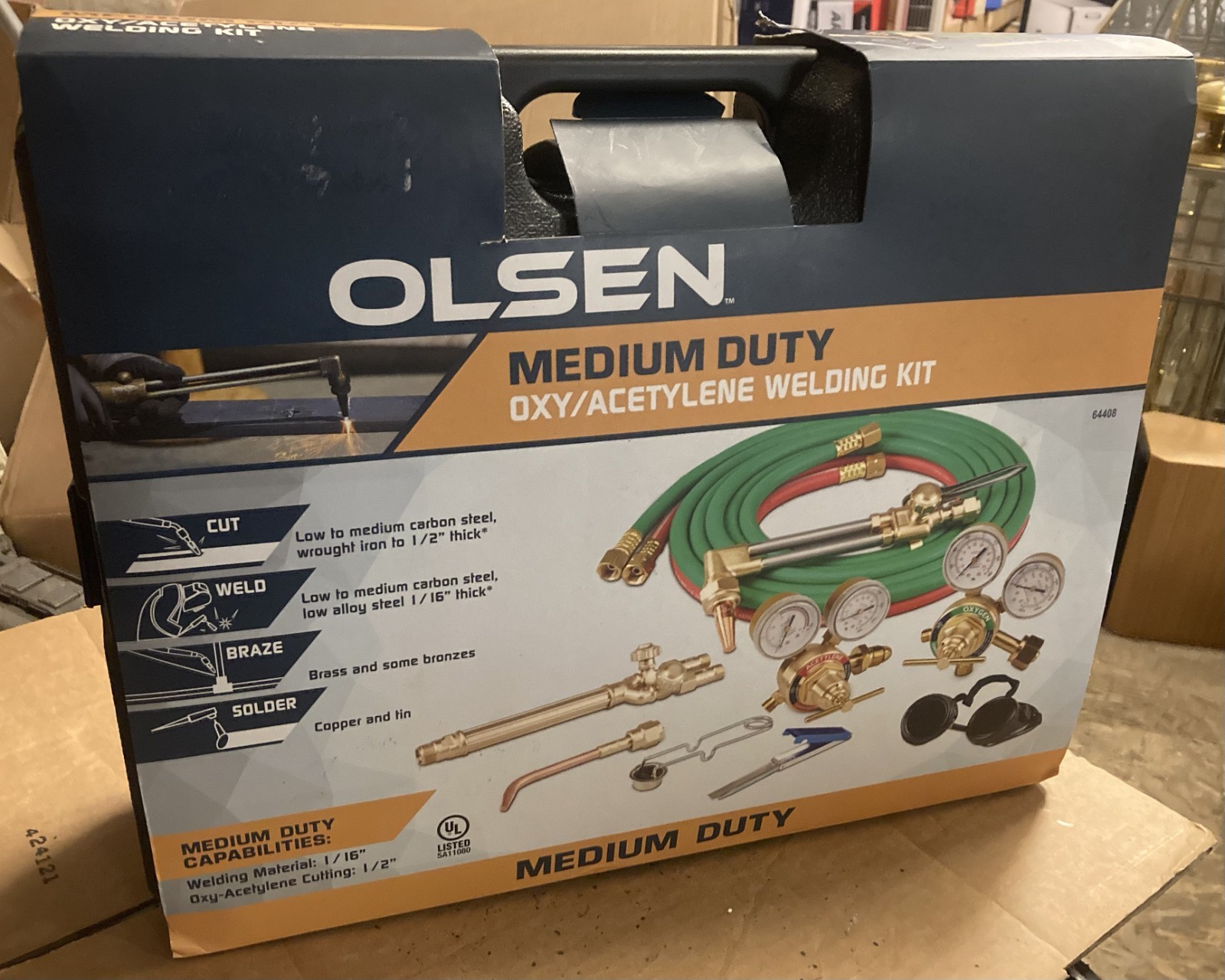 NEW OLSEN Medium Duty Oxy/Acetylene Welding Kit 64408