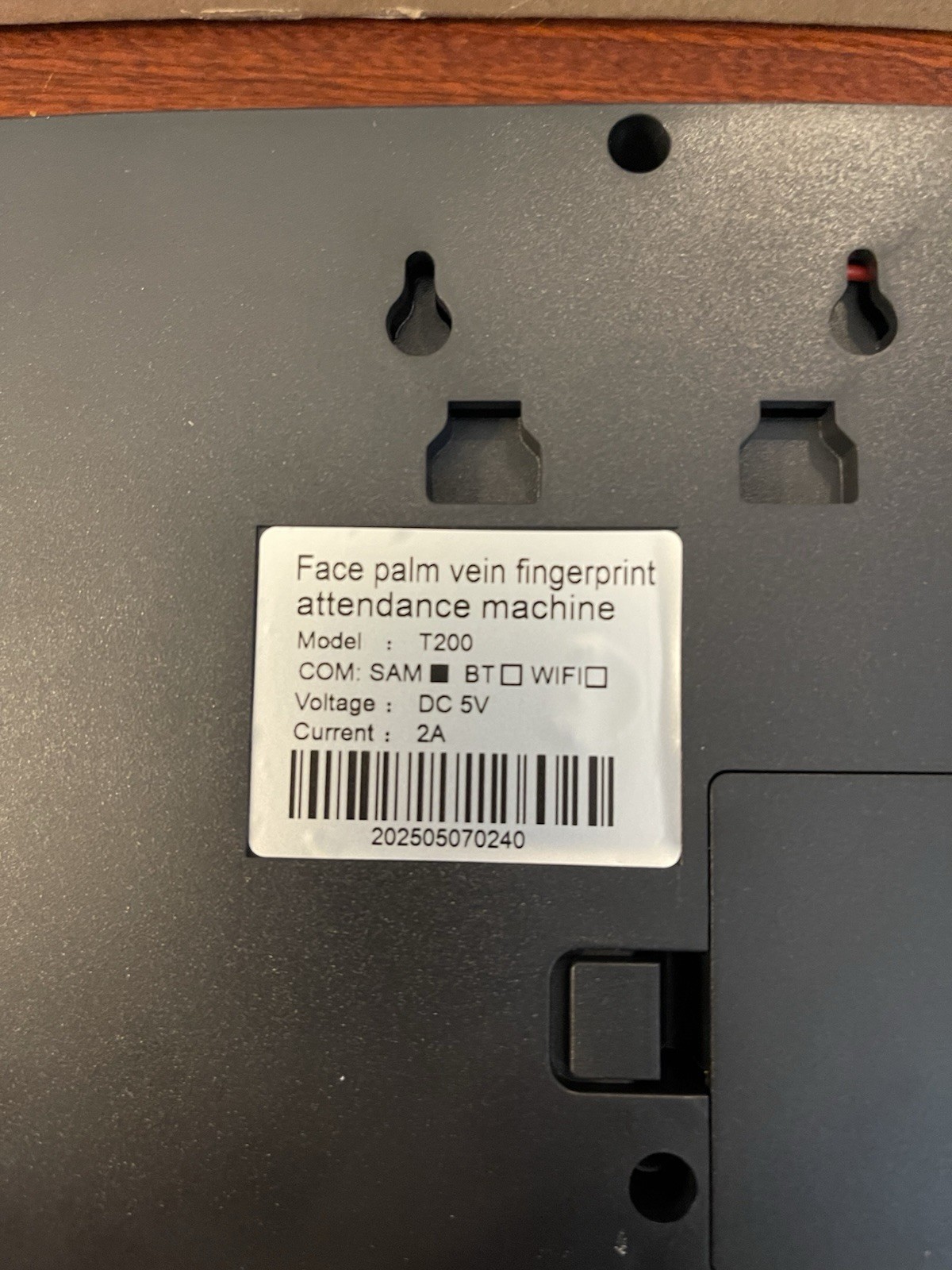 Attendance Machine T200 FACE PALM VEIN AND FINGER PRINT