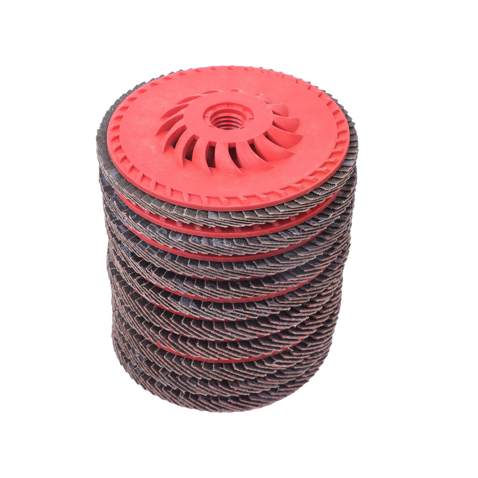 10 Pack 40/60/80/120 Grits Ceramic Hundred Impeller 4-1/2″ Flap Sanding Disc