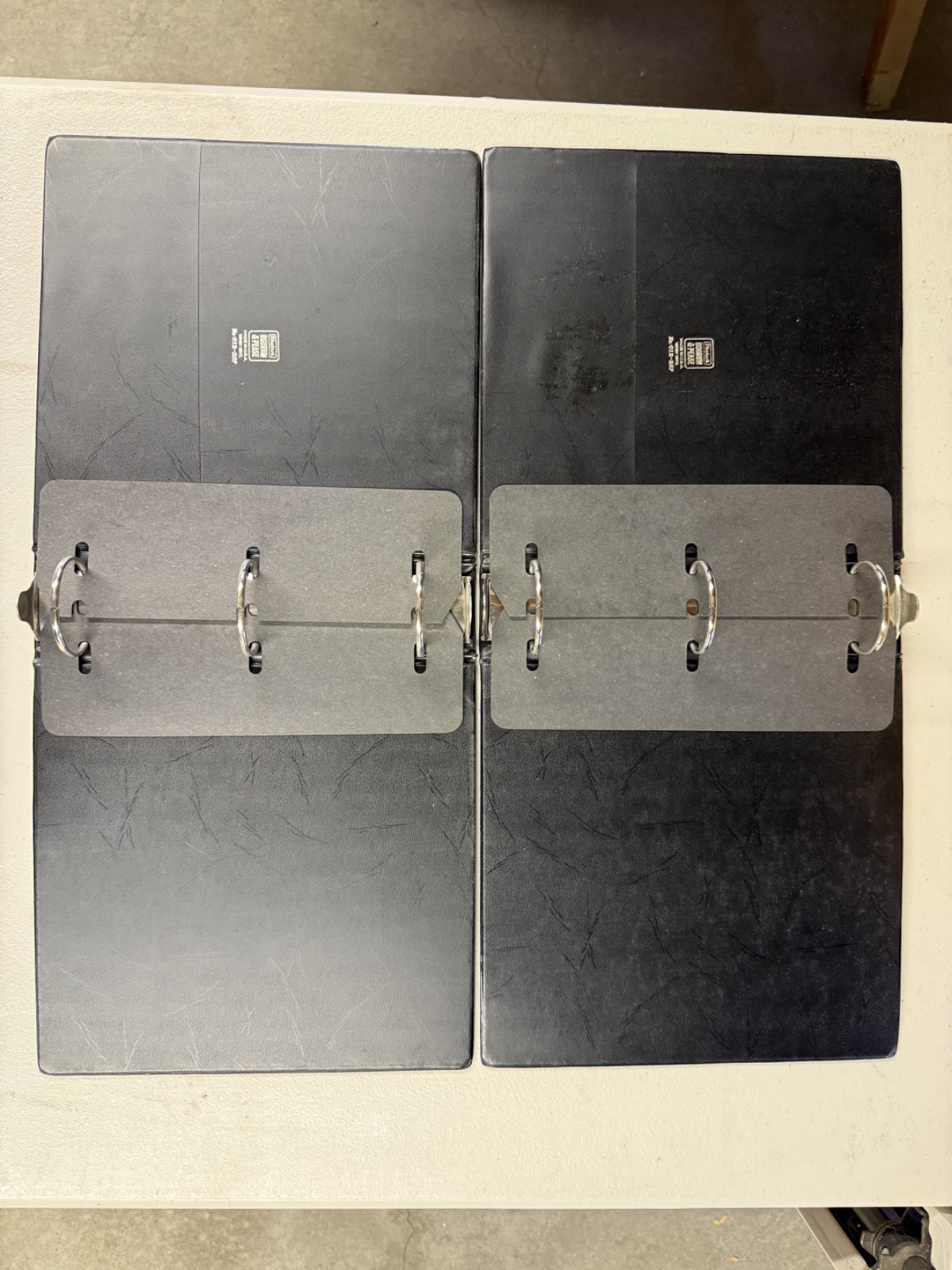 Lot of 3 Boorum & Pease Vintage Standard 012-2SP 3-Ring Binder Vinyl & 1 VM