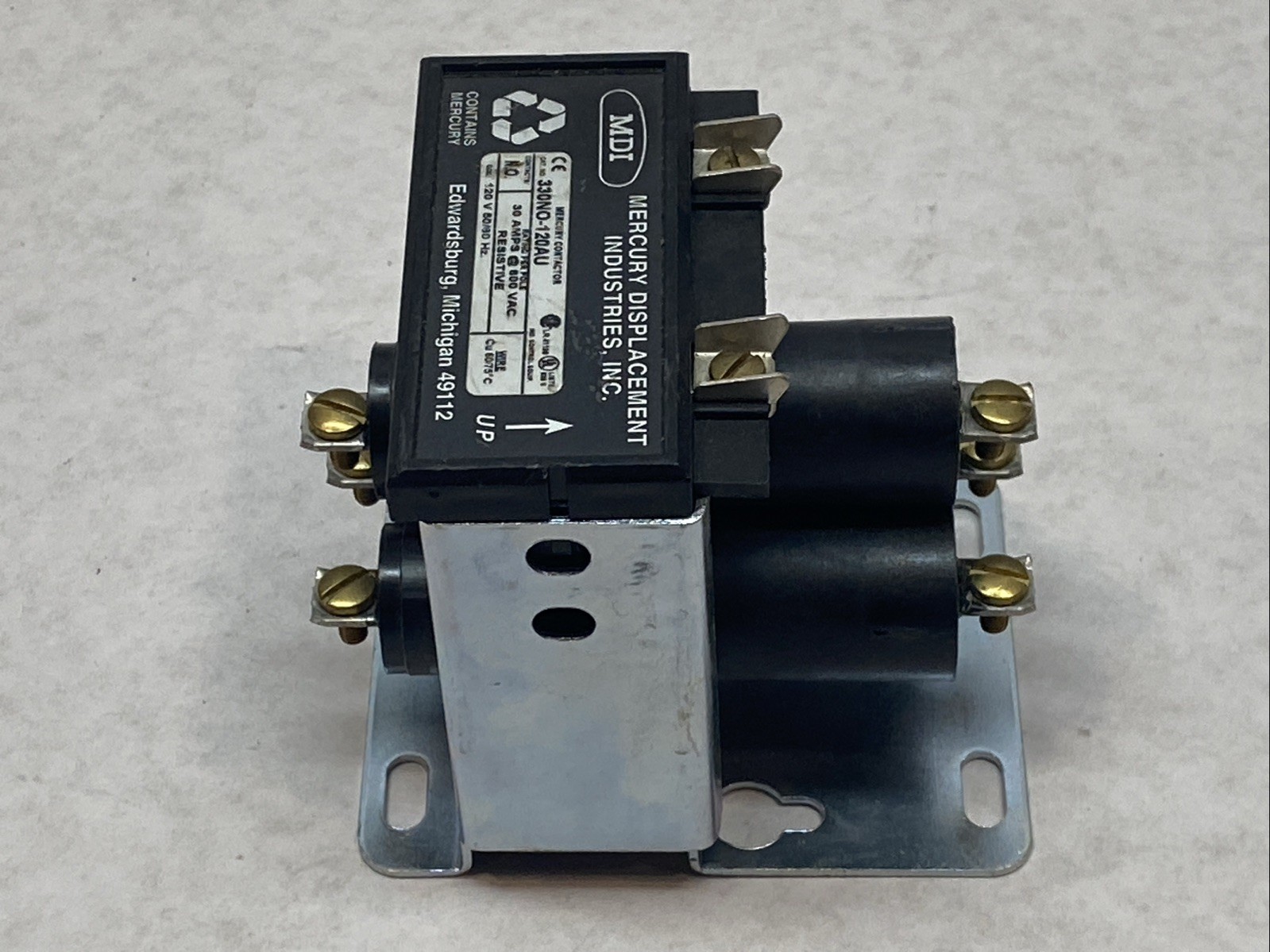 MDI 330NO-120AU Displacement Relay Contactor 120V Coil 30A 600VAC