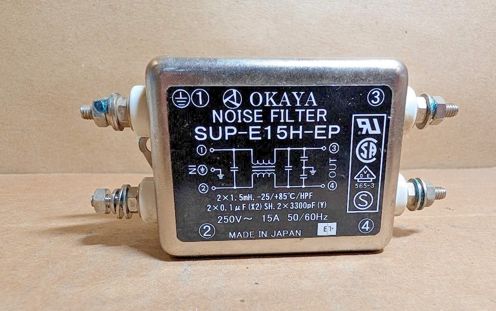Okaya SUP-E15H-EP Noise Filter SUPE15HEP (New NB)