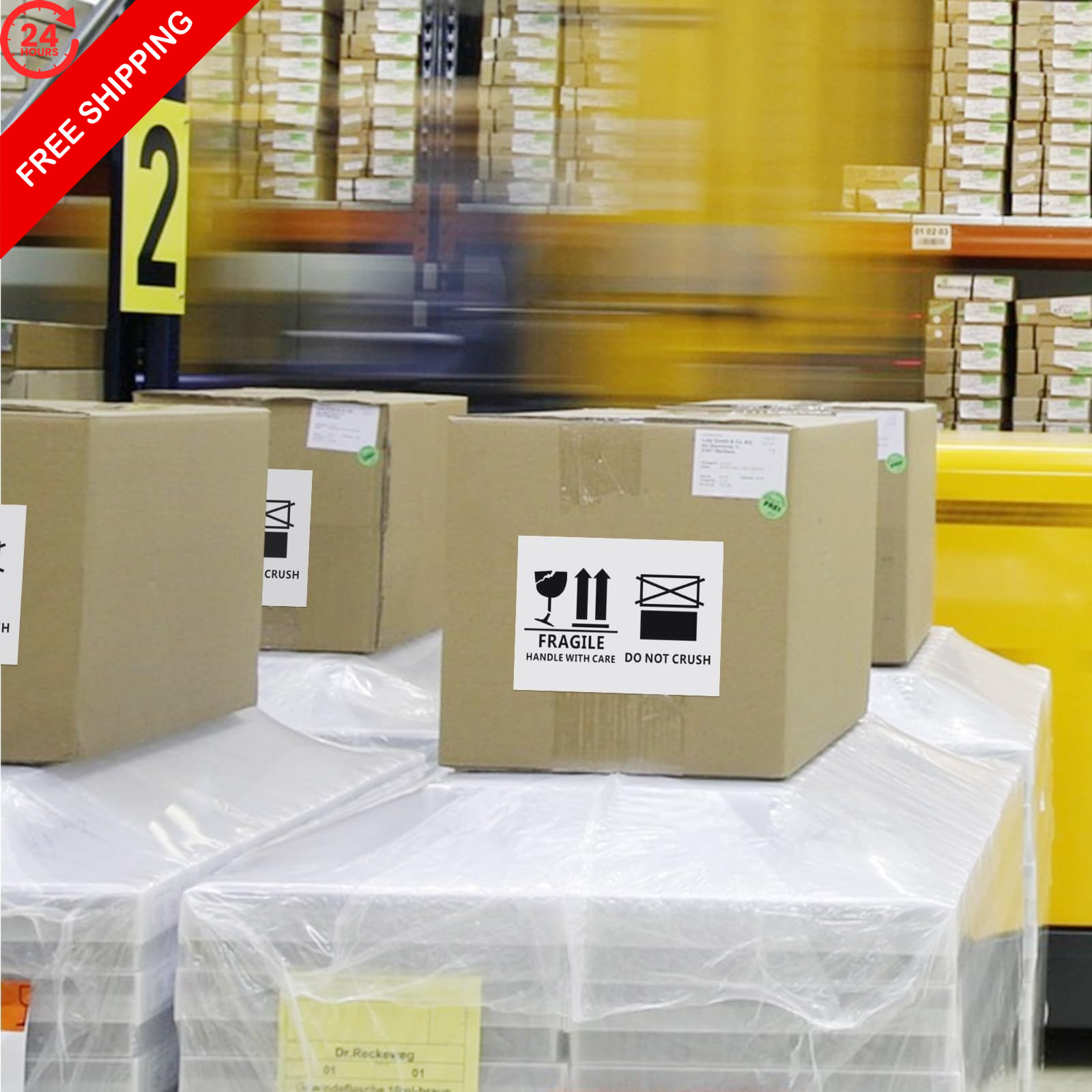 200 Half Sheet Shipping Labels 8.5×5.5 Inch 100 8-1/2″×5-1/2″ | 2-up, White