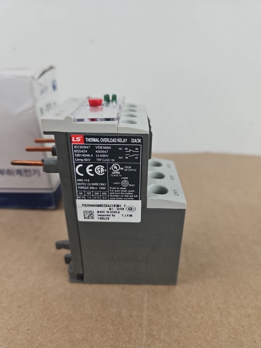 MT-32/3K LG/LS METASOL 3.3A (2.5-4)A THERMAL OVERLOAD RELAY SCREW NEW