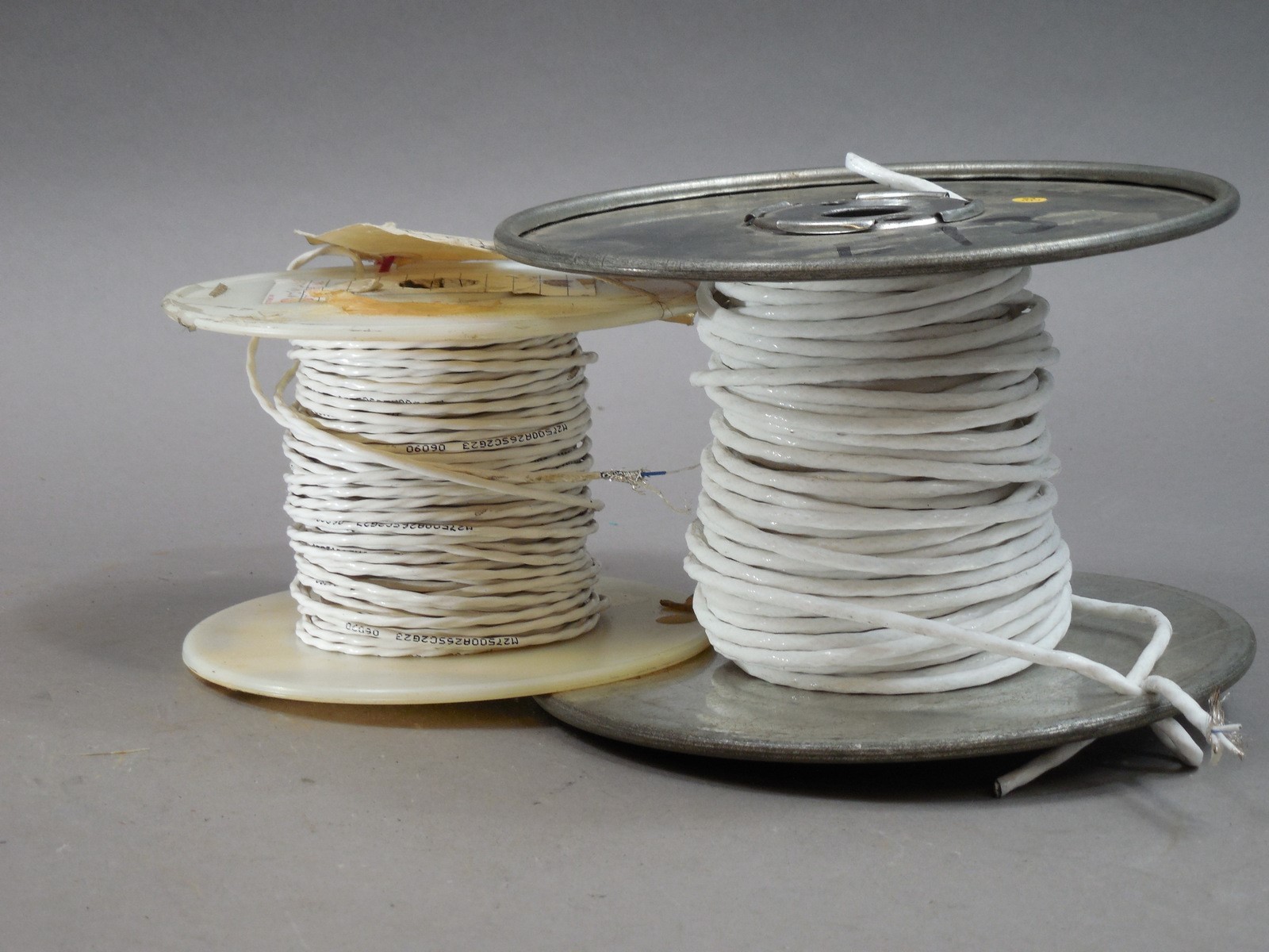 LOT of 2 Spools 50+ Feet Coated Shielded 22-3 26-2 ETFE Shielded Cable