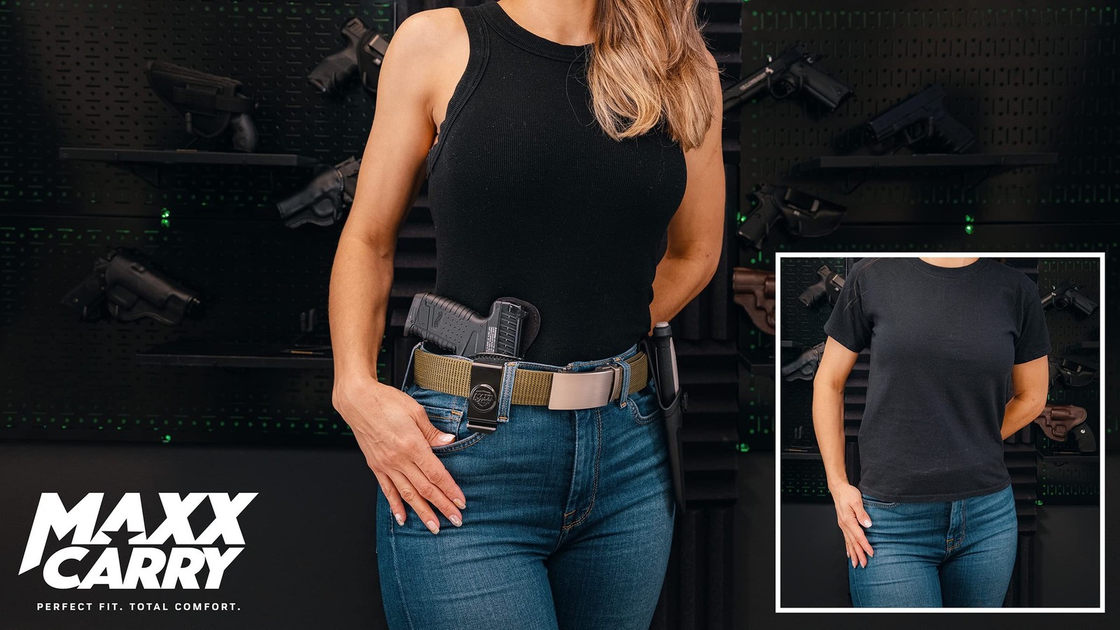 Maxx Carry Inside The Waistband Leather Holster Fits SIG P365 XL. IWB Holster.
