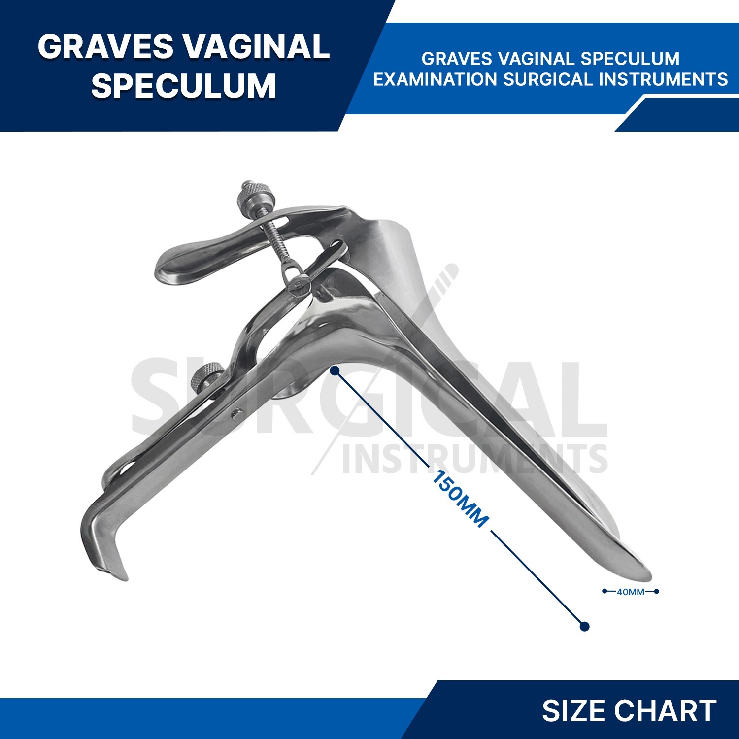 Extra Large Graves Vaginal Speculum OB/GYN Gynecology Surgical