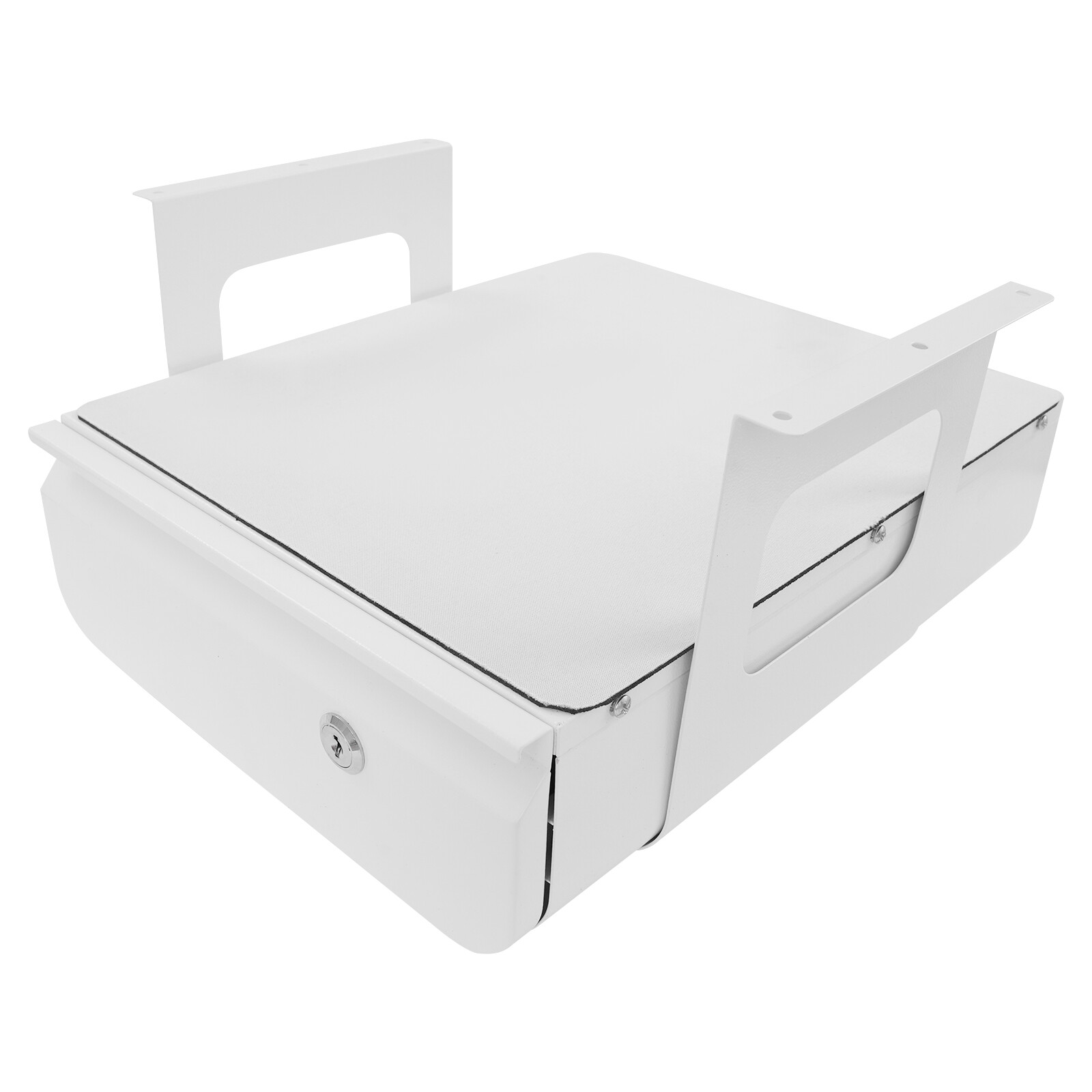 Under Desk Pull-Out Drawer, Lockable Sliding Storage Drawer, Under Desk Drawer