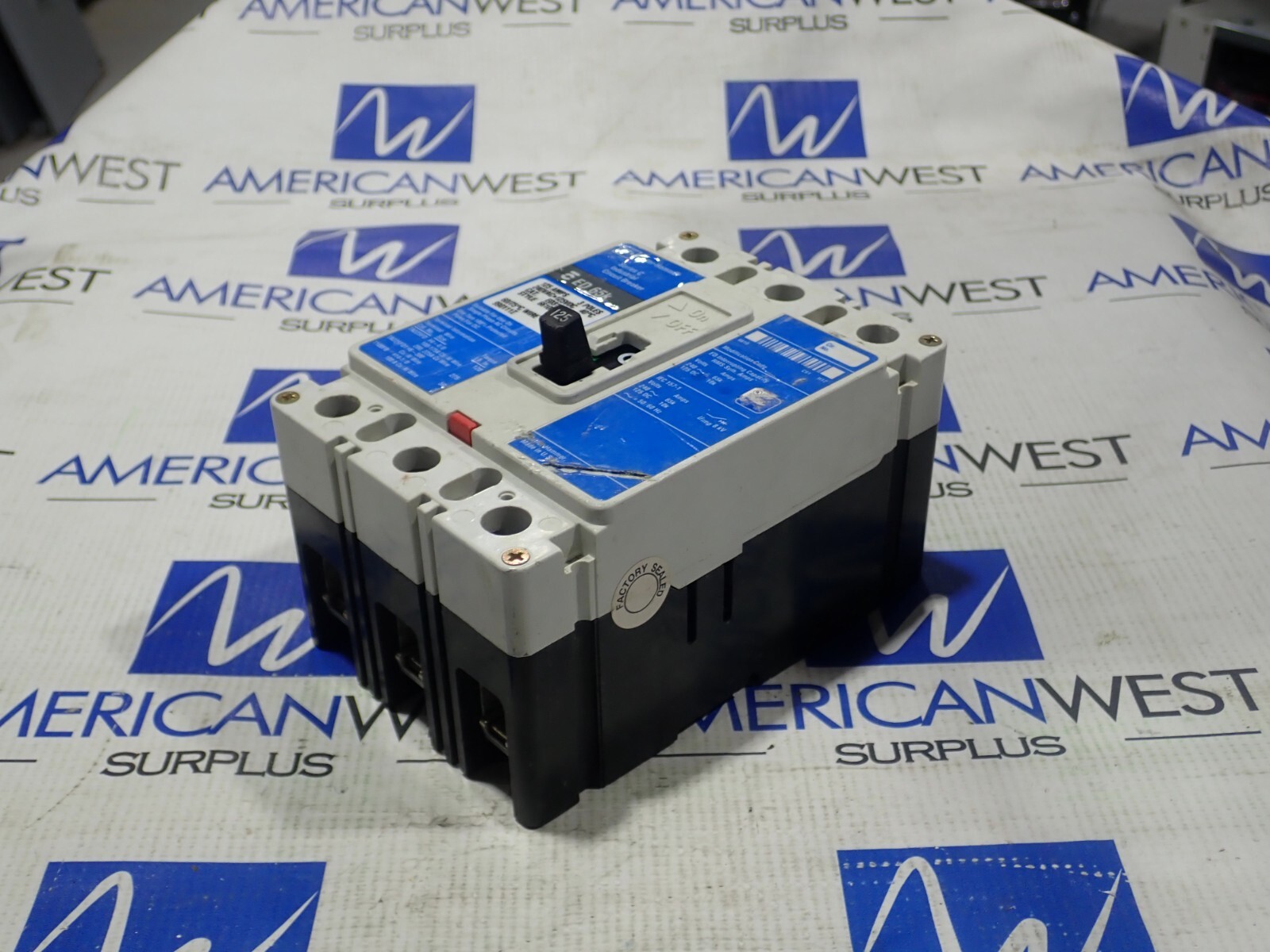 Cutler Hammer ED3125 125 Amp 3 Pole 240V ED 65K Circuit Breaker Tested