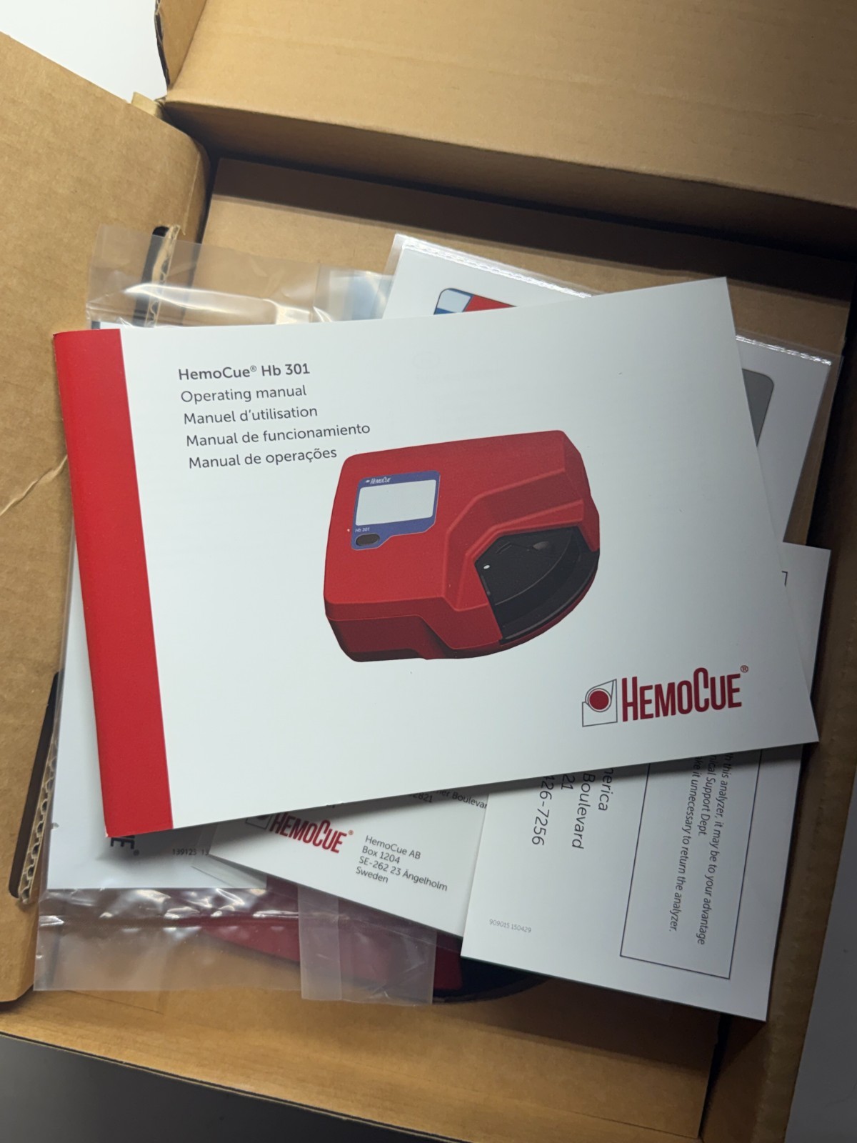 HemoCue Hb 301 Hemoglobin Analyzer Photometer Testing – New Open Box