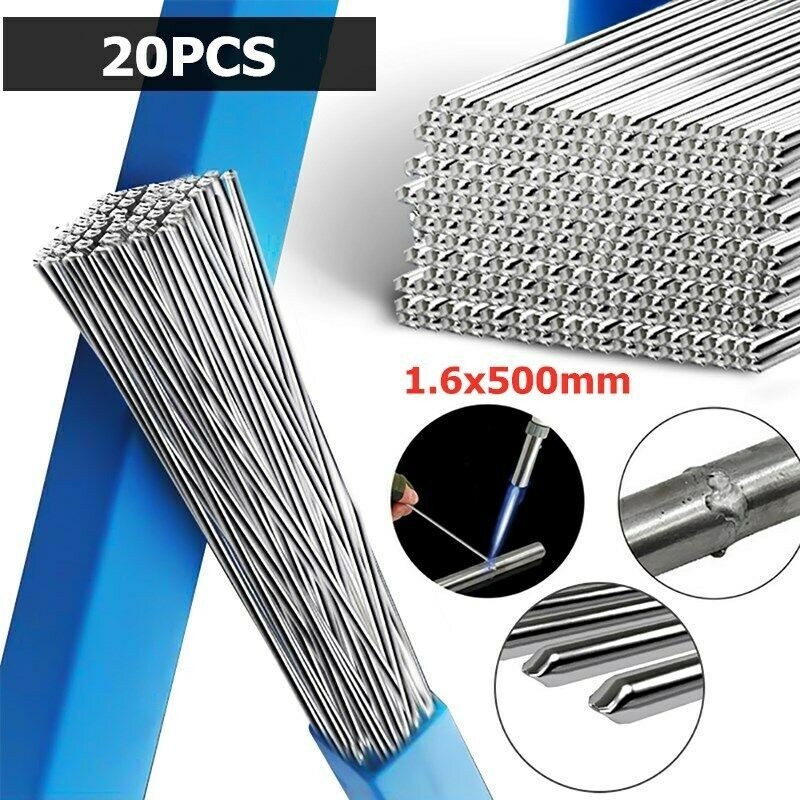 20X Aluminium Welding Rods Wire Brazing for Easy Solder 1.6 Mm / 0.06 Inch Set