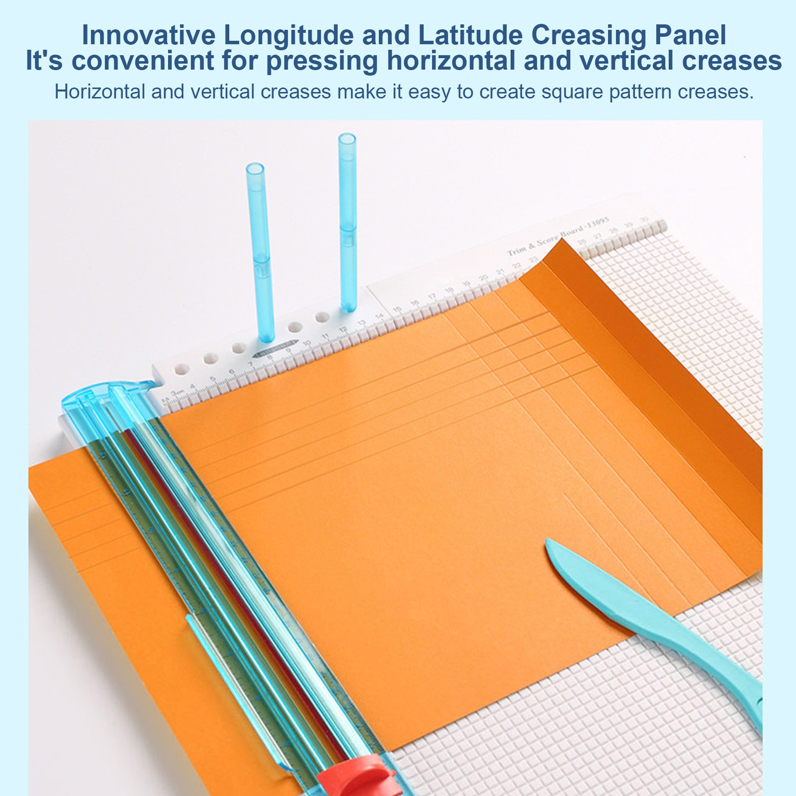12.2in Paper Trimmer Scoring Board Craft Paper Cutter Folding Scorer 7 In 1 NY