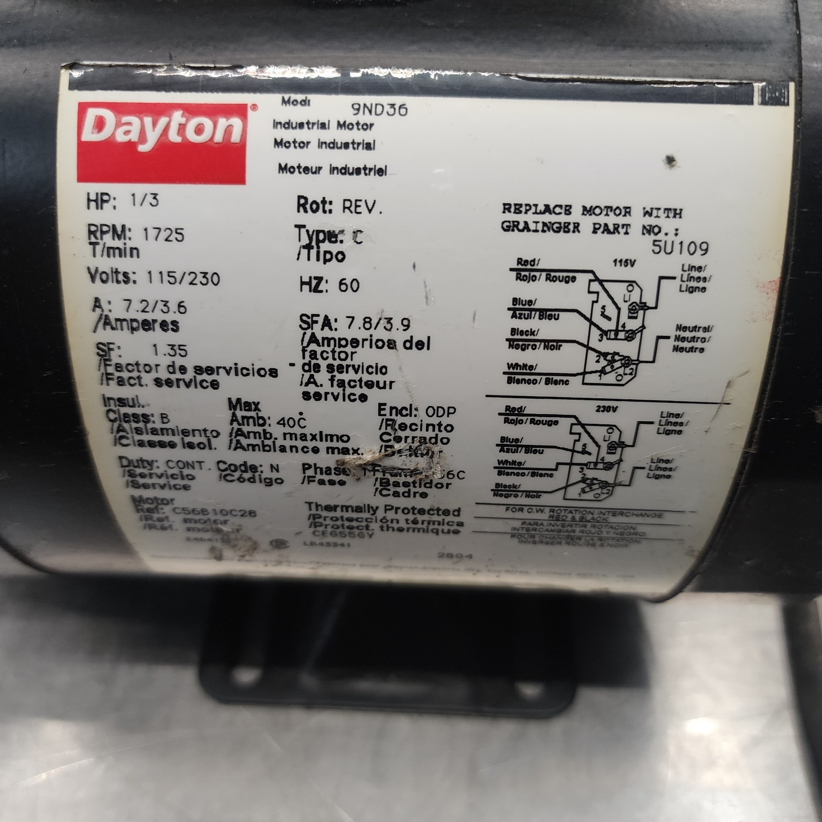 Teel 1V393 Recirculating Pump 1/3HP 115/230V Motor 7.1GPM 3ABZ4 [Z3F]