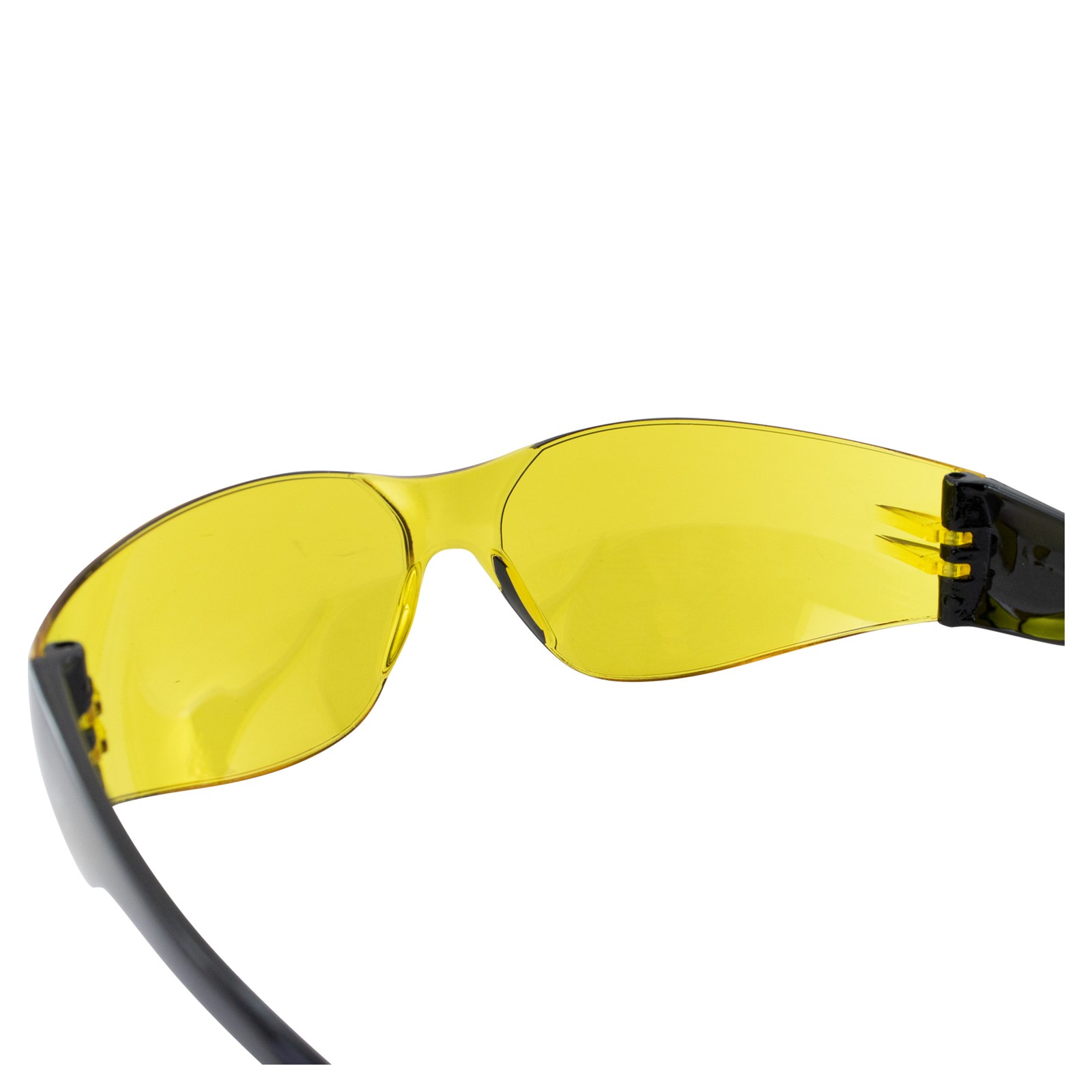 RIDER WRAP AROUND SAFETY GLASSES SHATTERPROOF YELLOW LENS by GLOBAL VISION