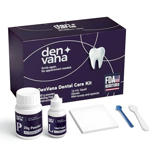 Dental Cement Kit Zinc Oxide Eugenol Temporary Tooth Repair for Crowns & Bridges