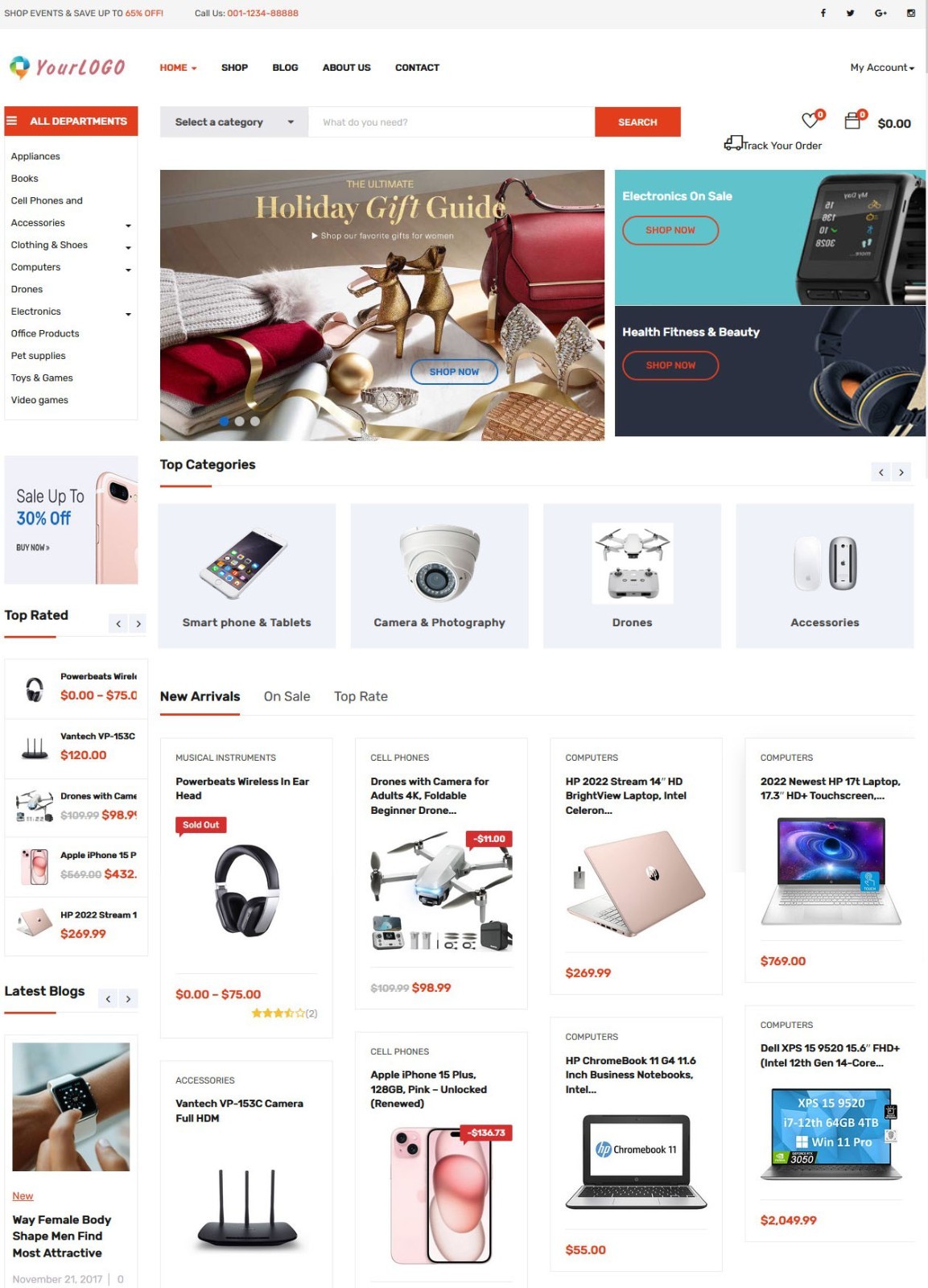 Amazon, eBay Affiliate Drop Shipping Website For Sale + Free Hosting with SSL