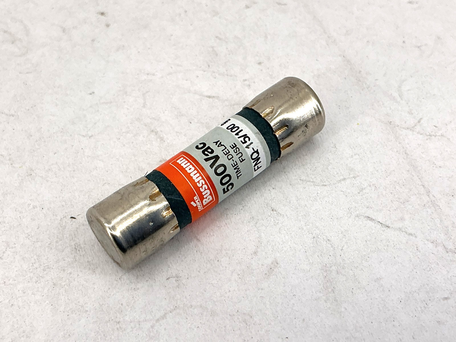 New Bussmann FNQ-15/100 500Vac Time-Delay Fuse 15/100A 500V Box of 10