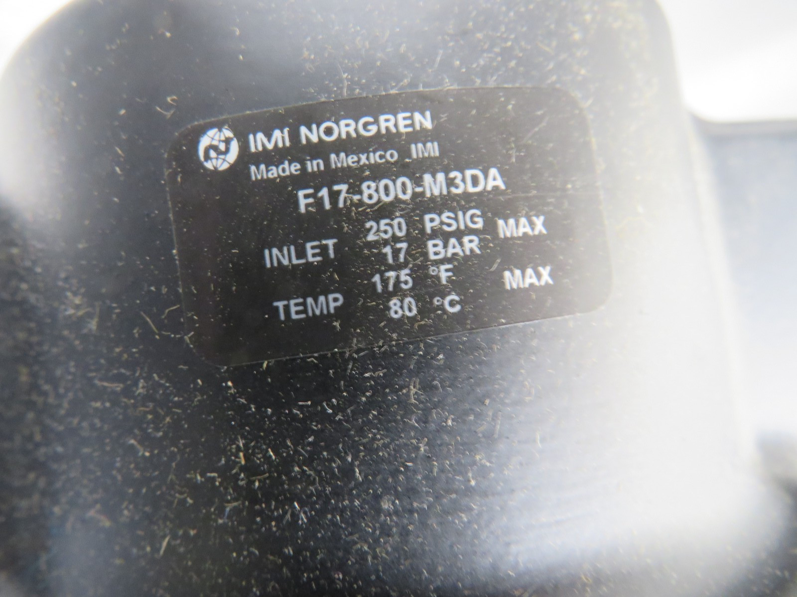 Norgren F17-800-M3DA Filter W/ 5311-03 Element