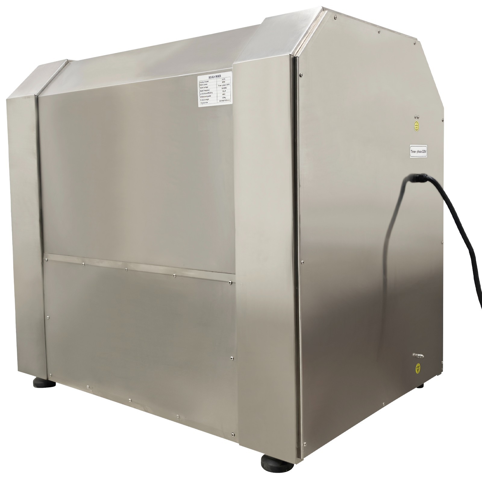 50KG/110 lbs Commercial 220V Electric Dough Mixer Mixing Machine Three-phase