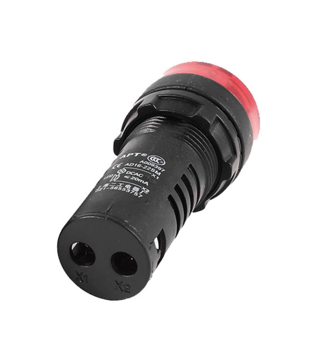 One AC/DC 24V Red LED Flash Indicator Light with Buzzer LB-24V-R