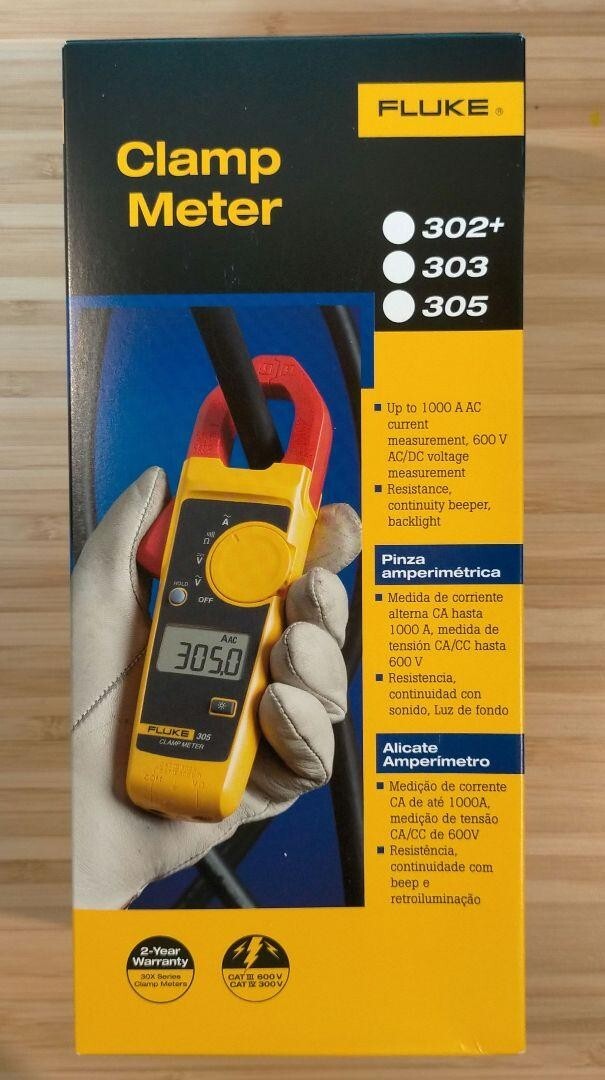 Fluke 302 + Clamp Meter Tester Average Type Digital Ammeter JP NEW FS