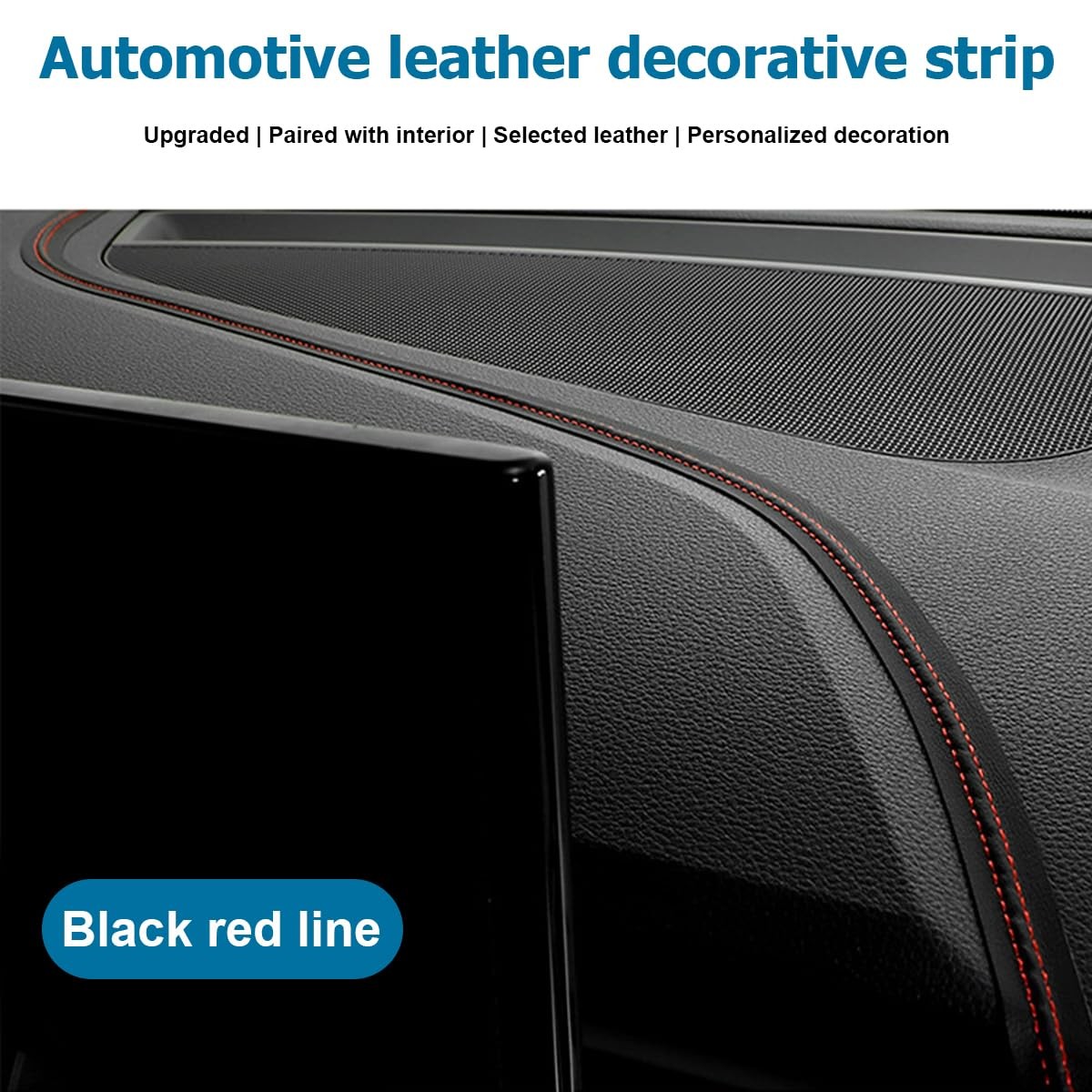 BESULEN 9.84FT(3M) Automobile Interior Trim Strip Leather Decorative Line, Car..