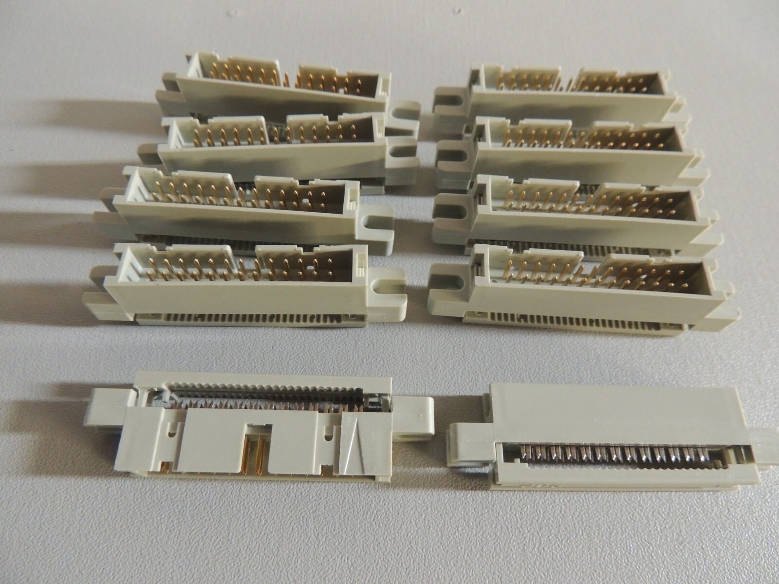 10-PACK 20-Pin Male Panel Mount IDC Flat Ribbon Cable ~ Box Header Connectors