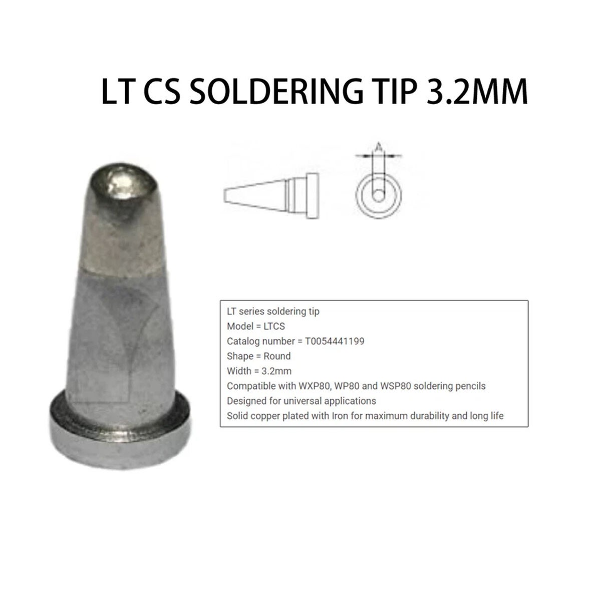 LT Series Tip Heating Elements for Weller WSD81 WD1000 Workstation WSP80 US