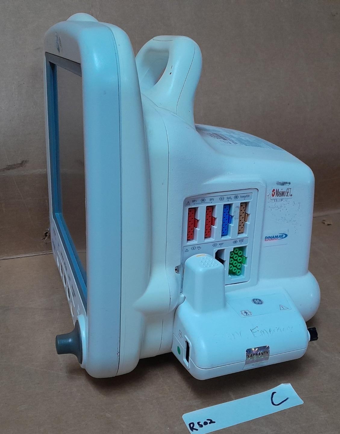 GE DASH 4000 BEDSIDE PATIENT MONITOR W/ CAPNOFLEX CO2 MODULE 2035598-209 ! C