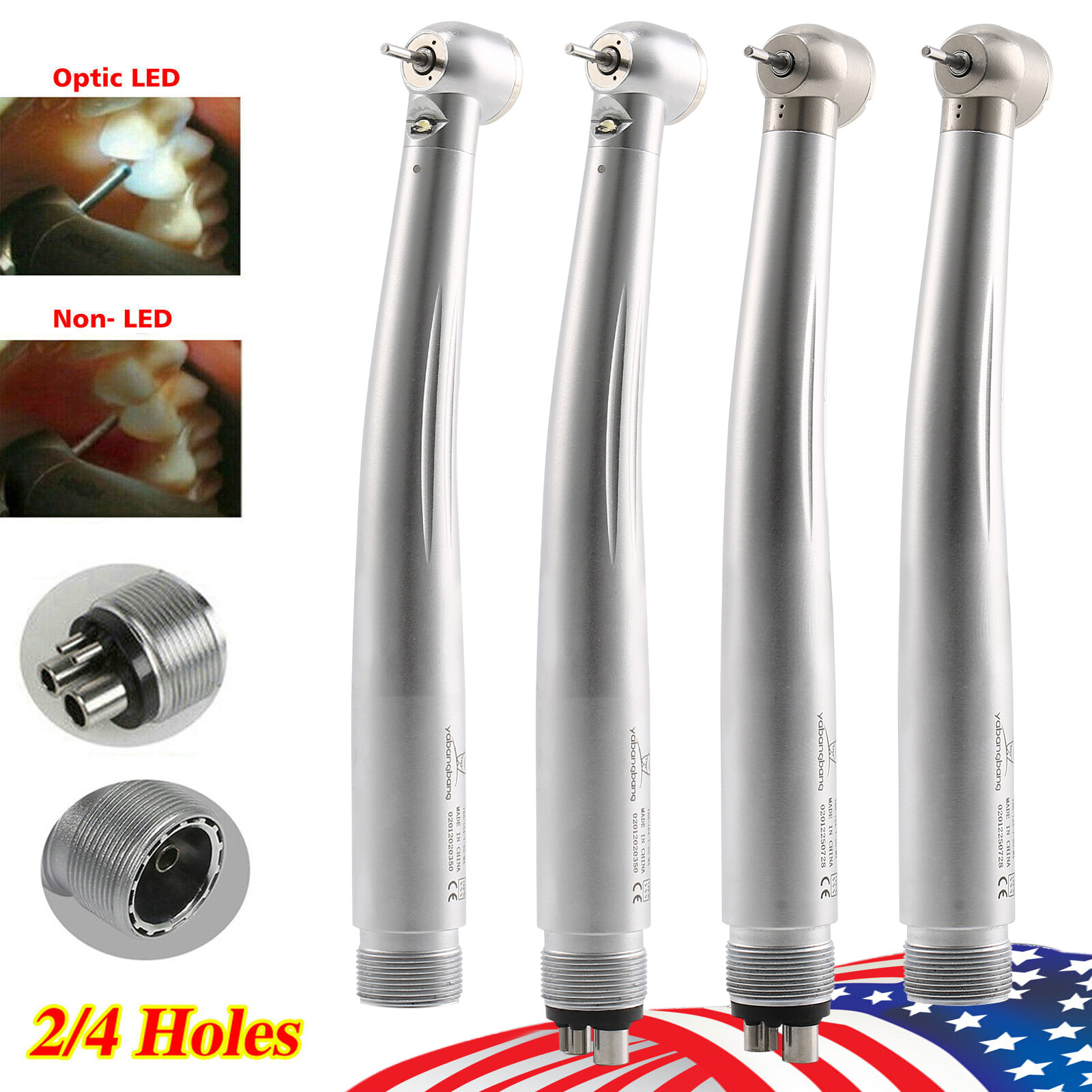 Dental (LED E-generator) High Speed Handpiece 4/2 Hole NSK Style