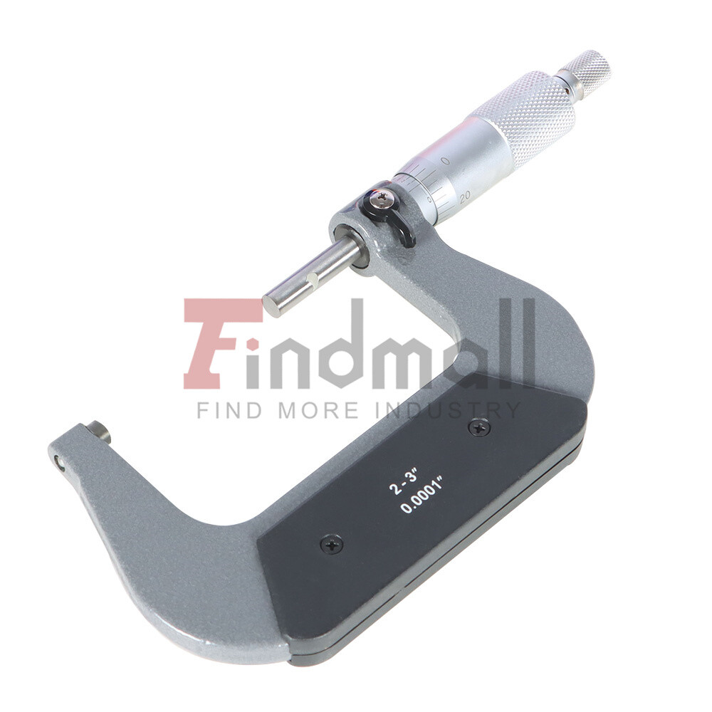 2-3″ Precision outside micrometer 0.0001″ carbide tipped, standard New