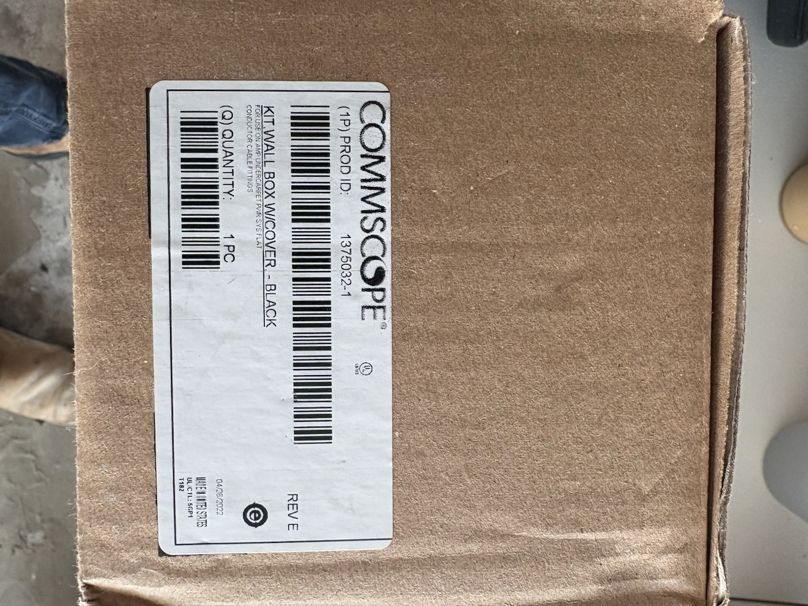 COMMSCOPE Surface Mount Wall Box & Transition Block Assembly 3 Conductor Or 5