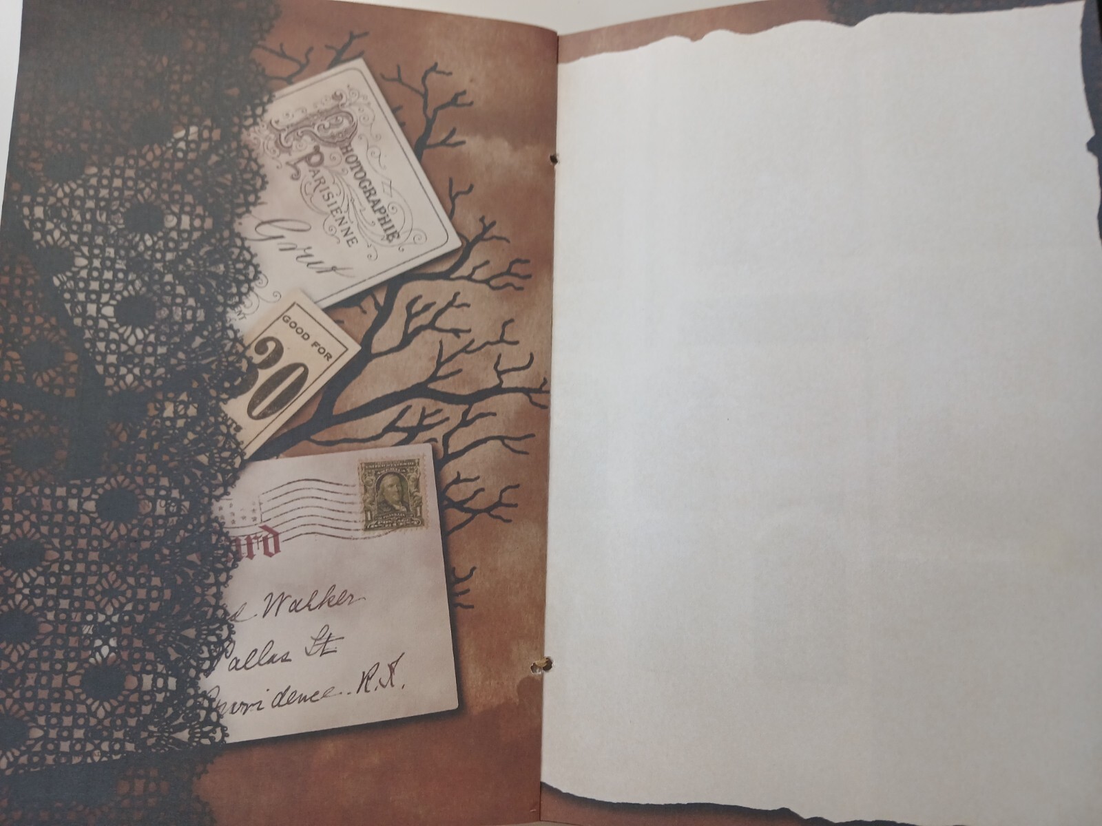Junk Journal Booklet «AFTER DARK», CREEPY, HORROR, SCARY, 40pg, 30pc Halloween