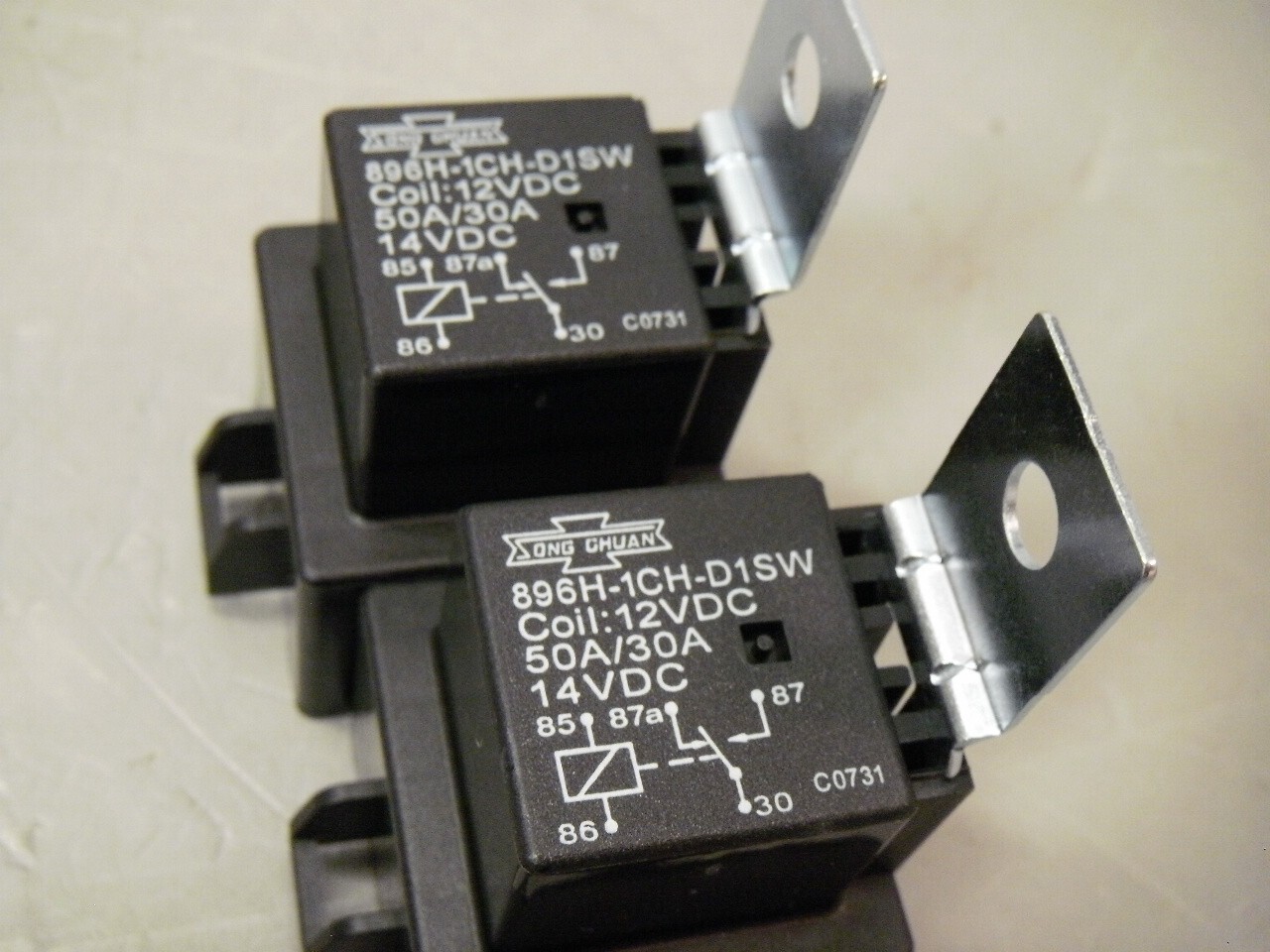 Song Chuan 896H-1CH-D1SW Automotive Relay 12VDC Weatherproof 50A / 30A SPDT